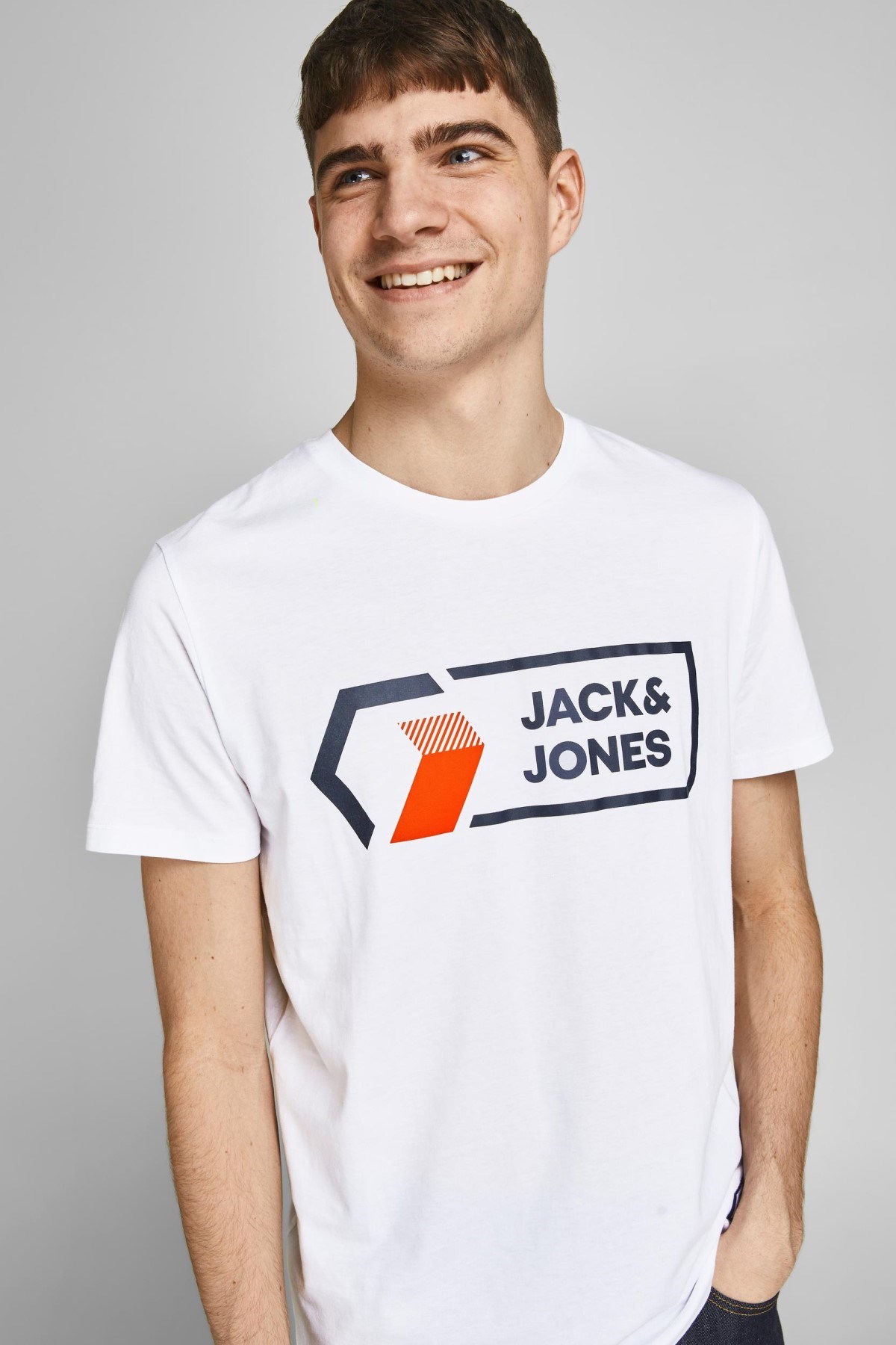 Jack Jones Erkek T-Shirt 12204902 White