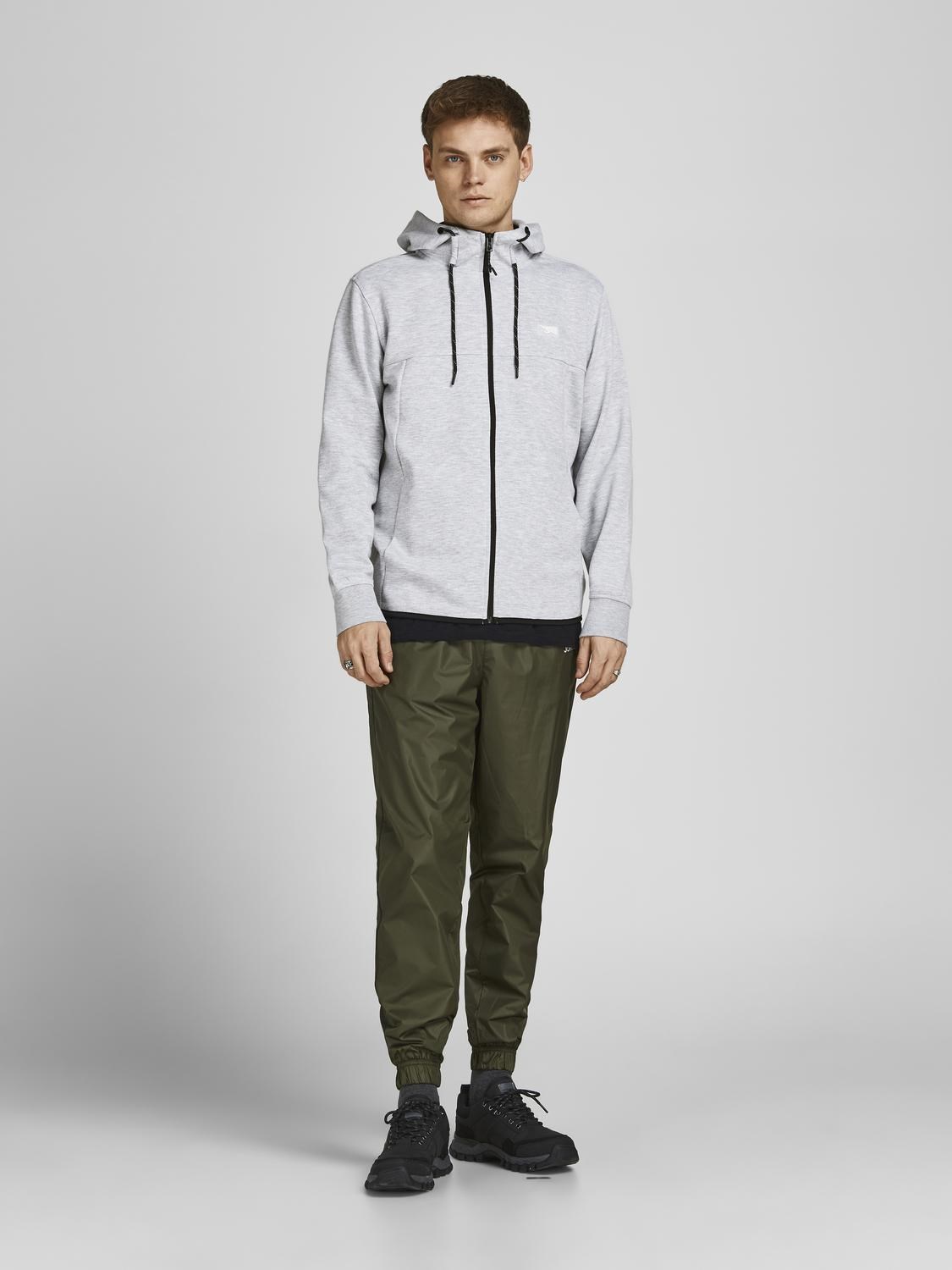 Jack Jones Erkek S-Shirt 12204926 Light Grey Melange