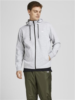 Jack Jones Erkek S-Shirt 12204926 Light Grey Melange