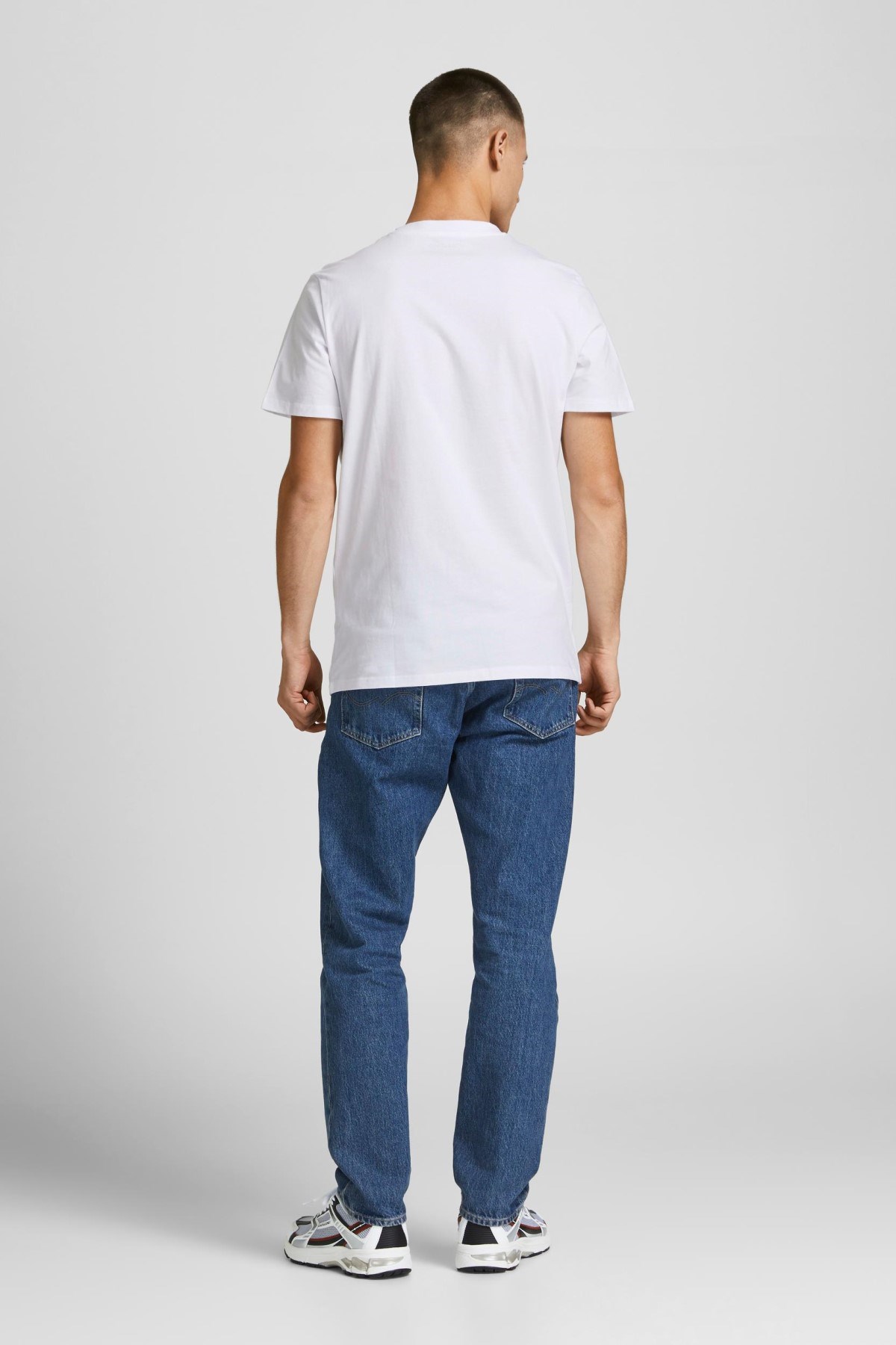 Jack Jones Erkek T-Shirt 12205191 Bright White
