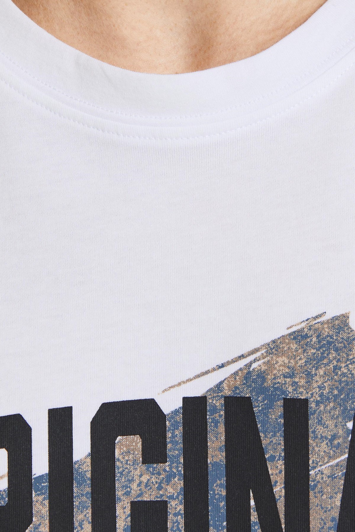Jack Jones Erkek T-Shirt 12205191 Bright White