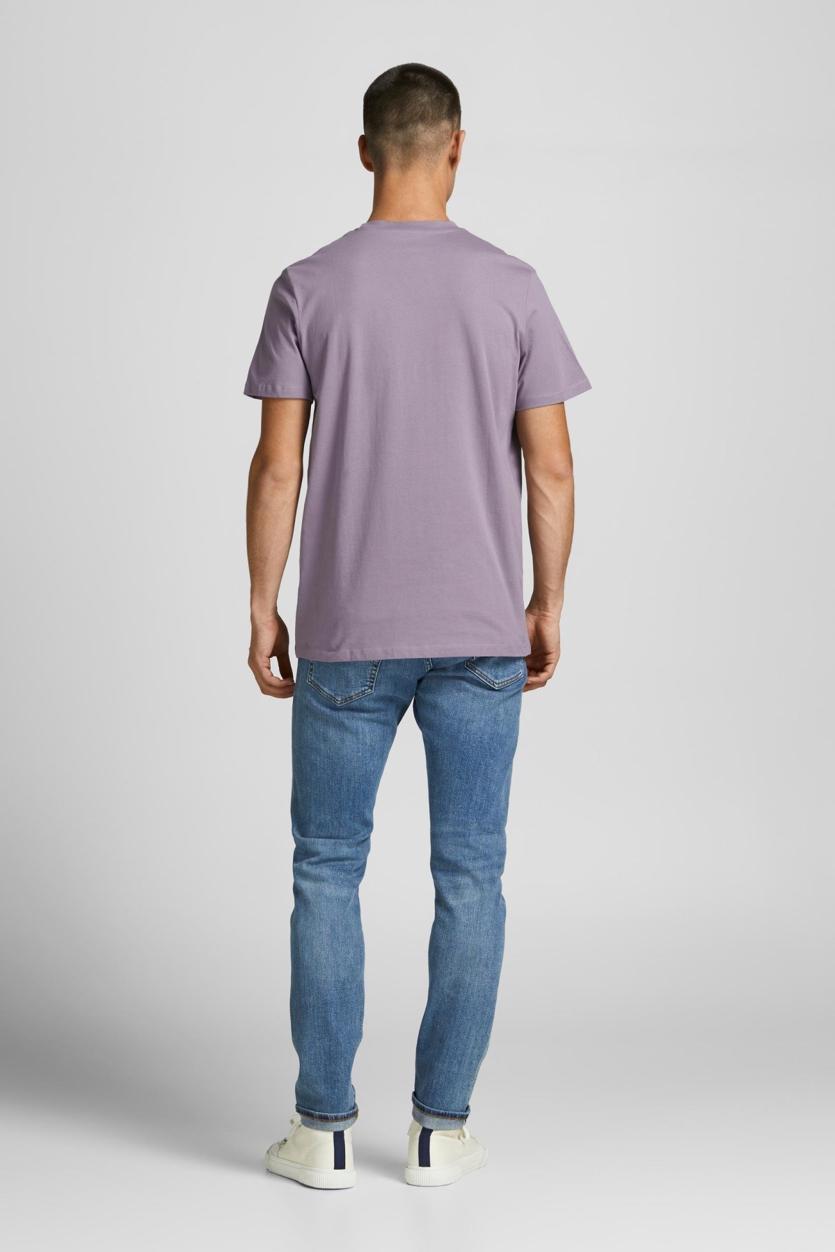 Jack Jones Erkek T-Shirt 12205191 Purple Ash
