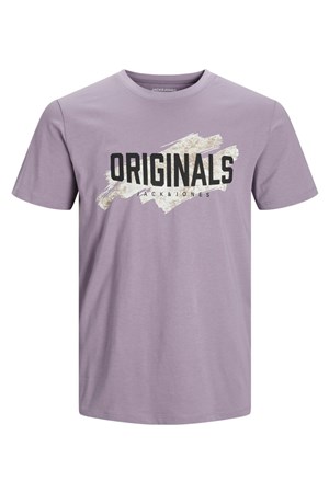Jack Jones Erkek T-Shirt 12205191 Purple Ash