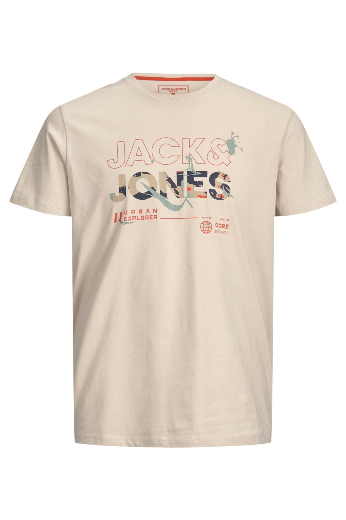 Jack Jones Erkek T-Shirt 12205244 Moonbeam