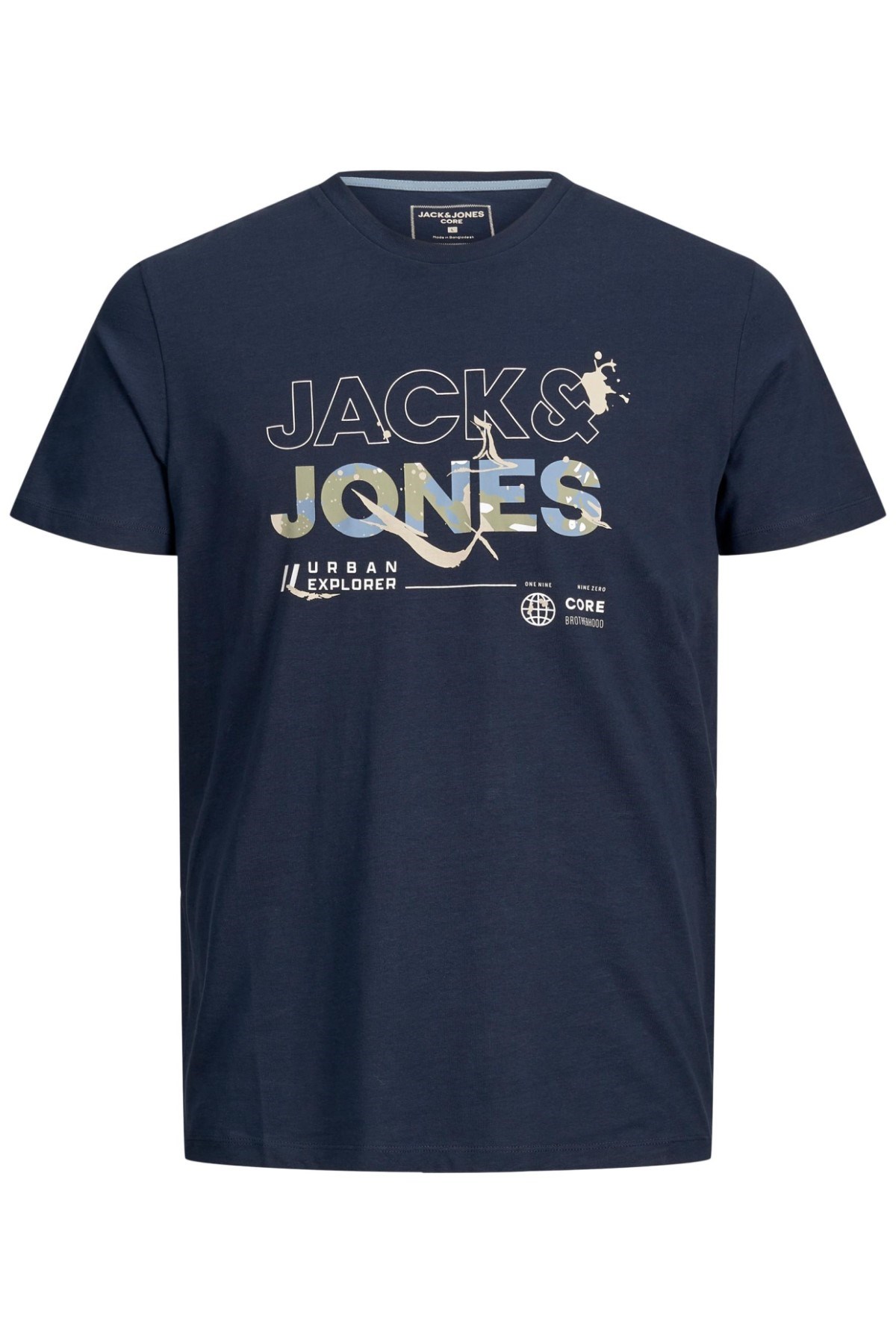 Jack Jones Erkek T-Shirt 12205244 Navy Blazer