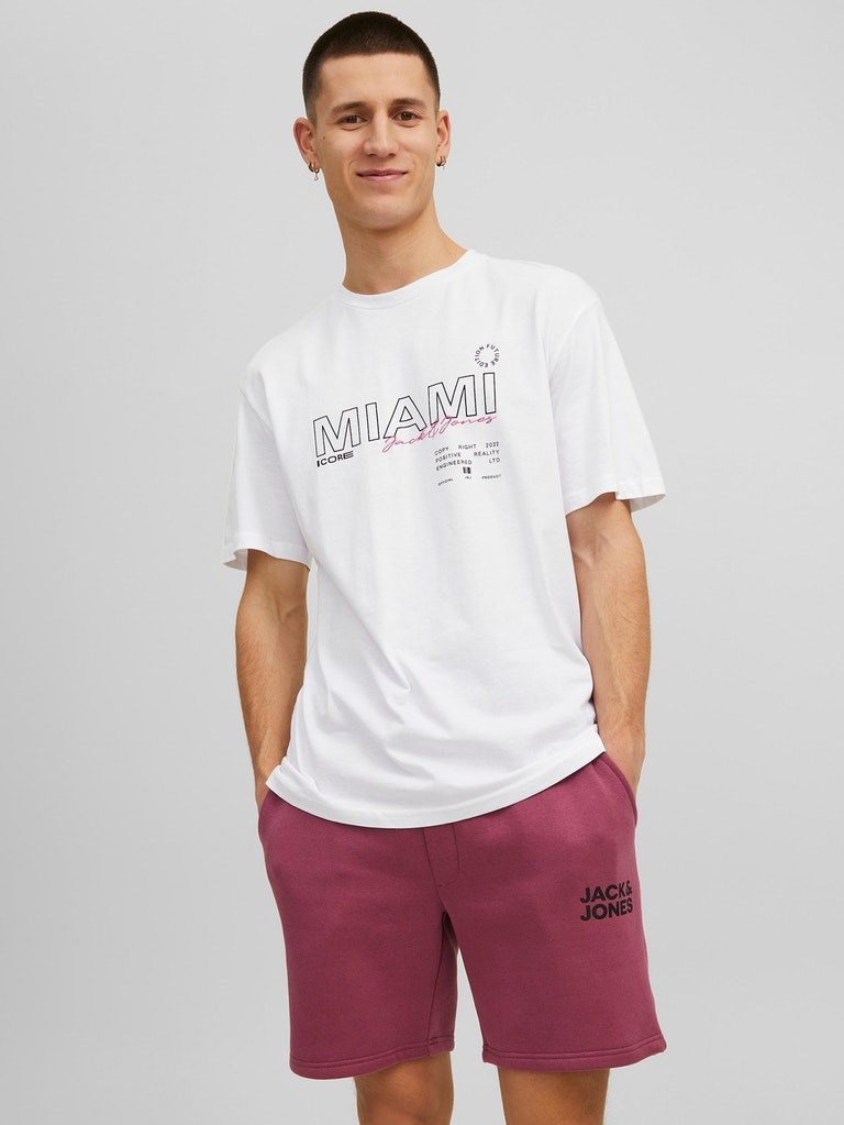 Jack Jones Erkek T-Shirt 12205417 White