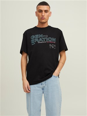 Jack Jones Erkek T-Shirt 12205417 Black