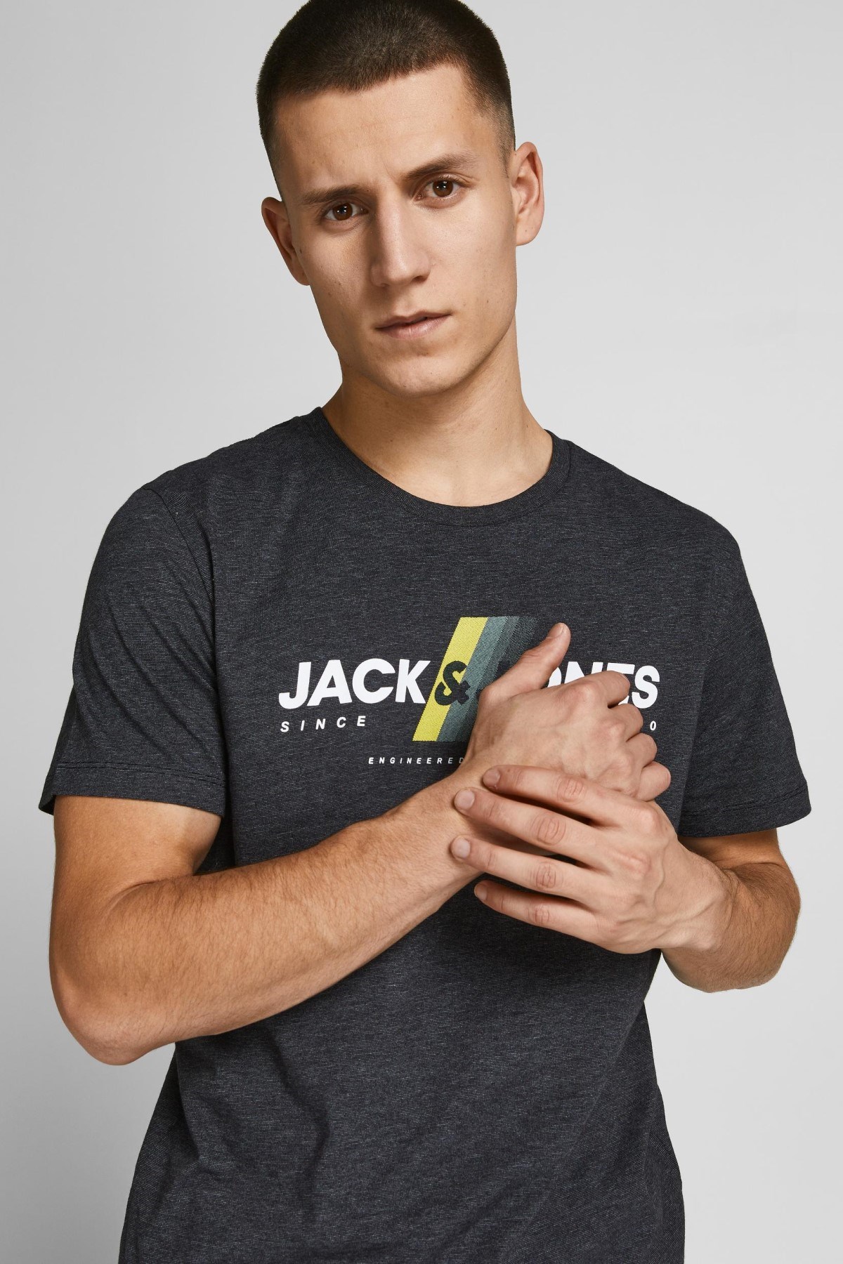 Jack Jones Erkek T-Shirt 12205428 Black
