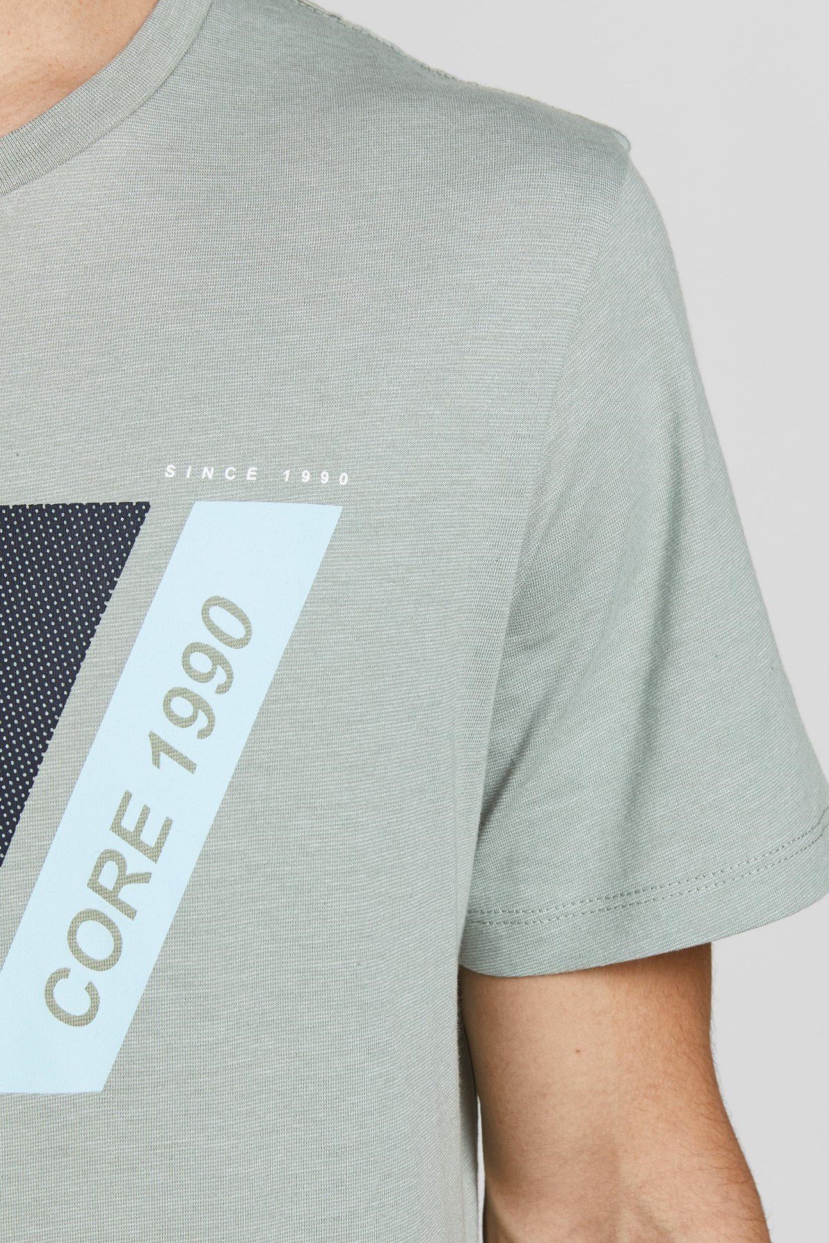 Jack Jones Erkek T-Shirt 12205428 Slate Gray