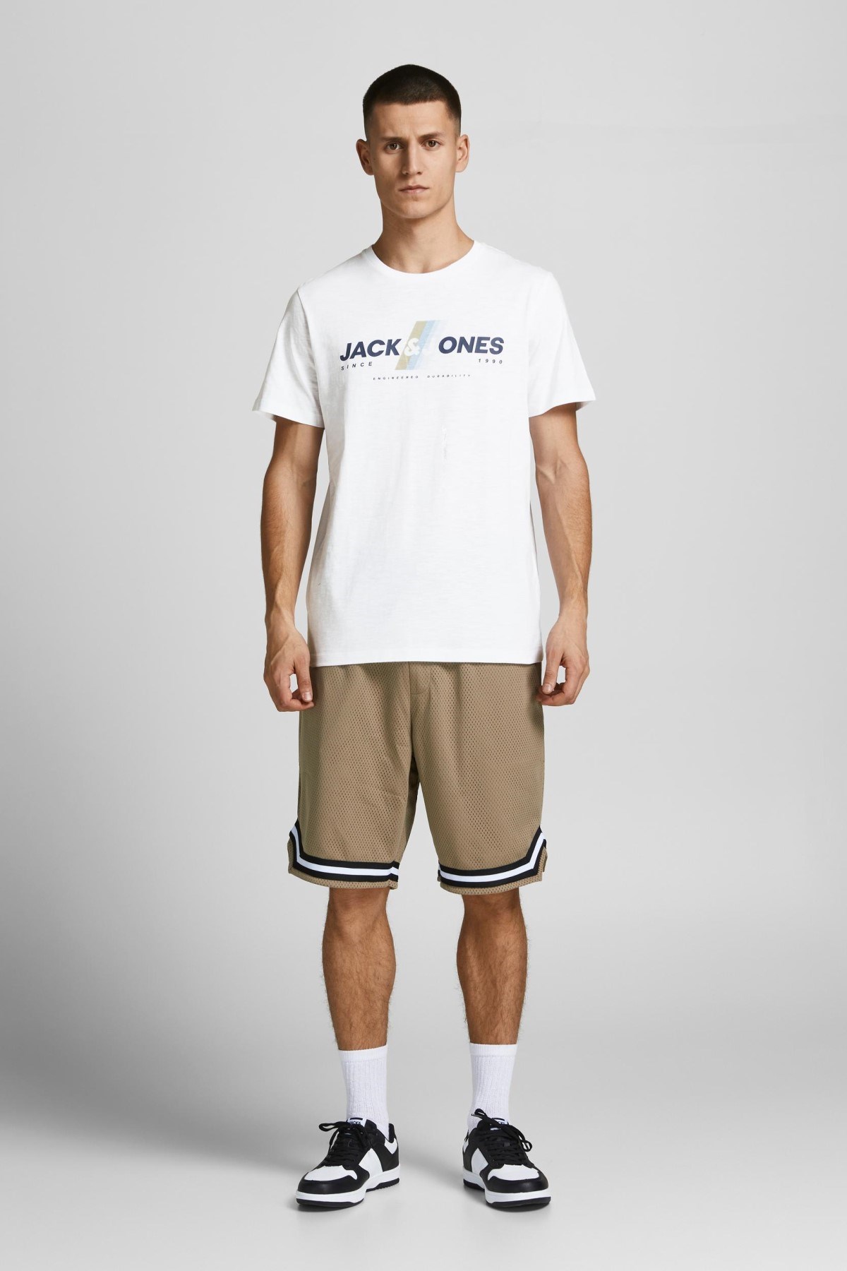 Jack Jones Erkek T-Shirt 12205428 White