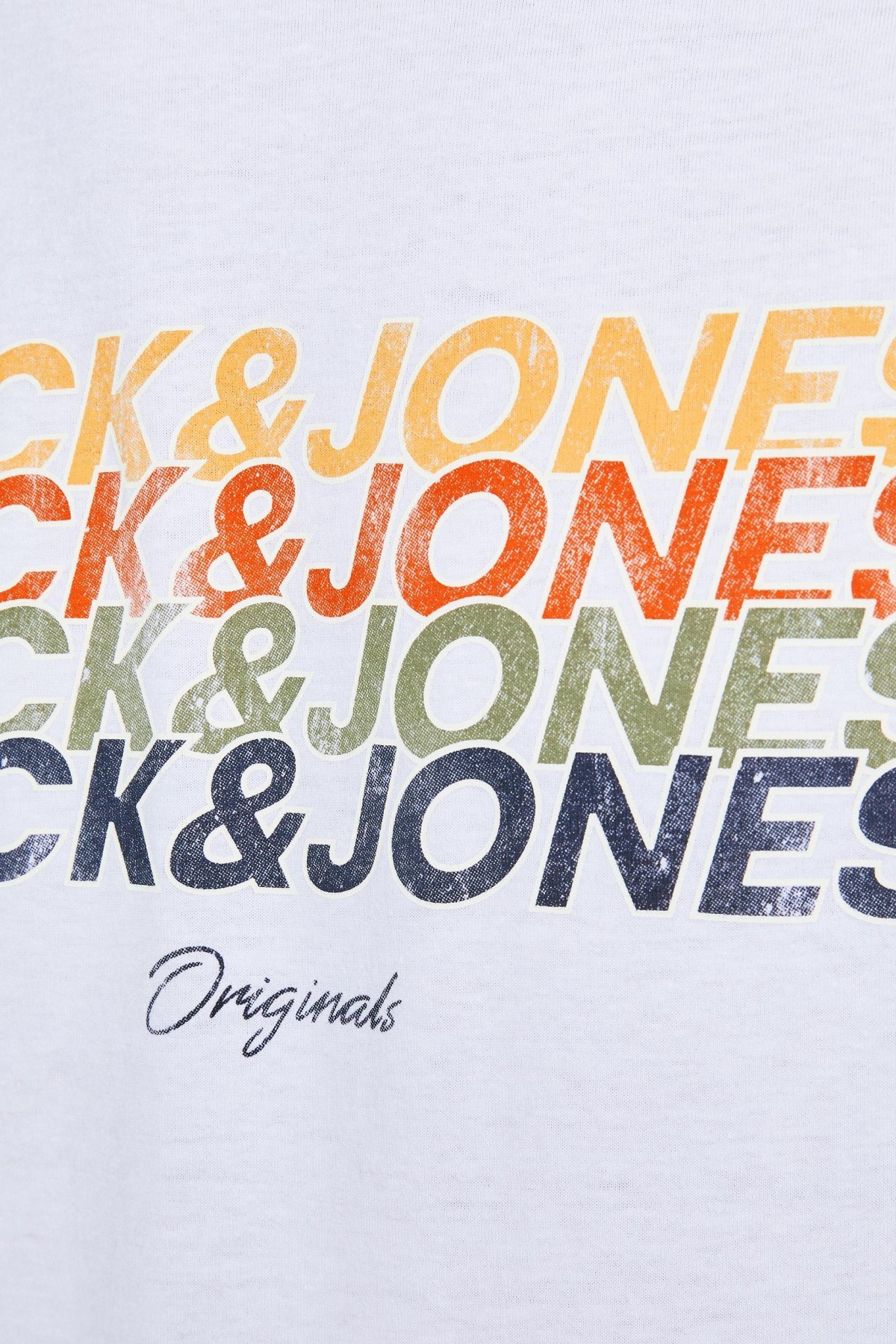 Jack Jones Erkek T-Shirt 12205503 Bright White