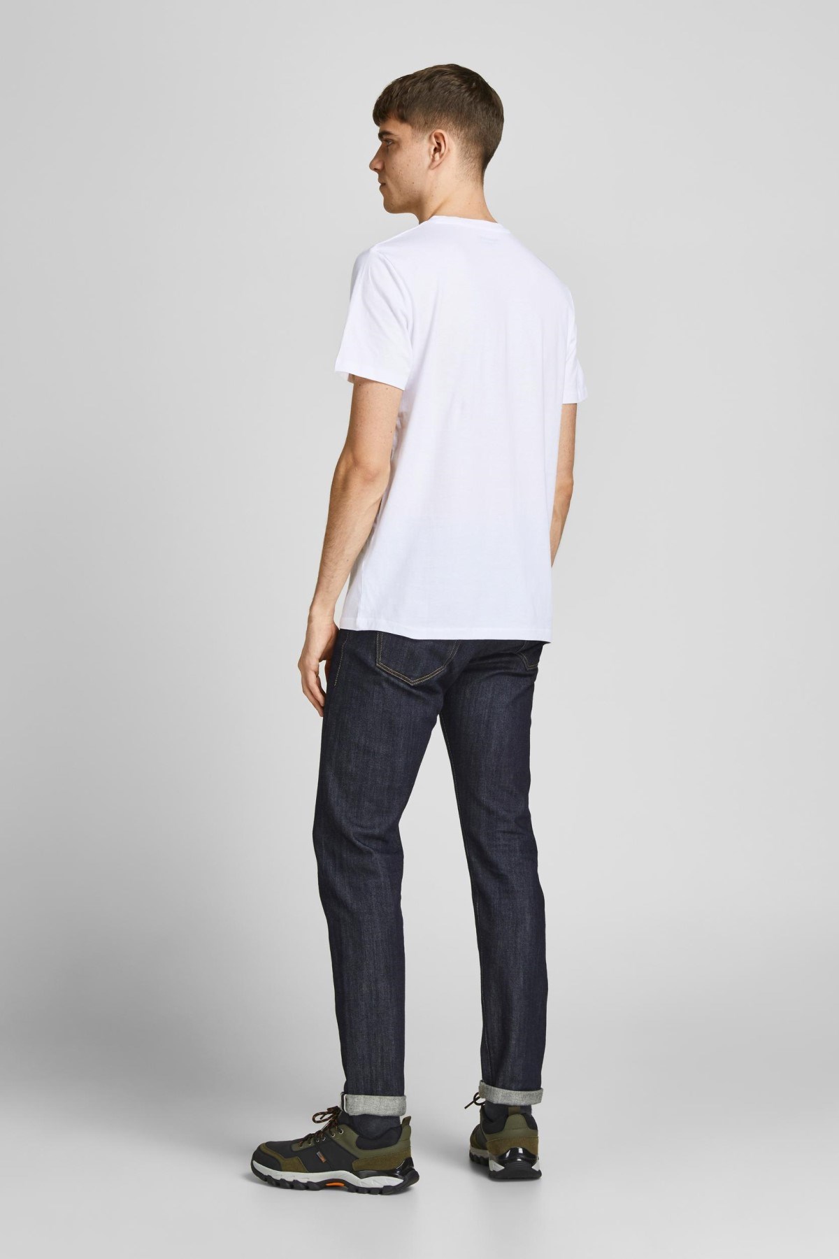 Jack Jones Erkek T-Shirt 12205503 Bright White