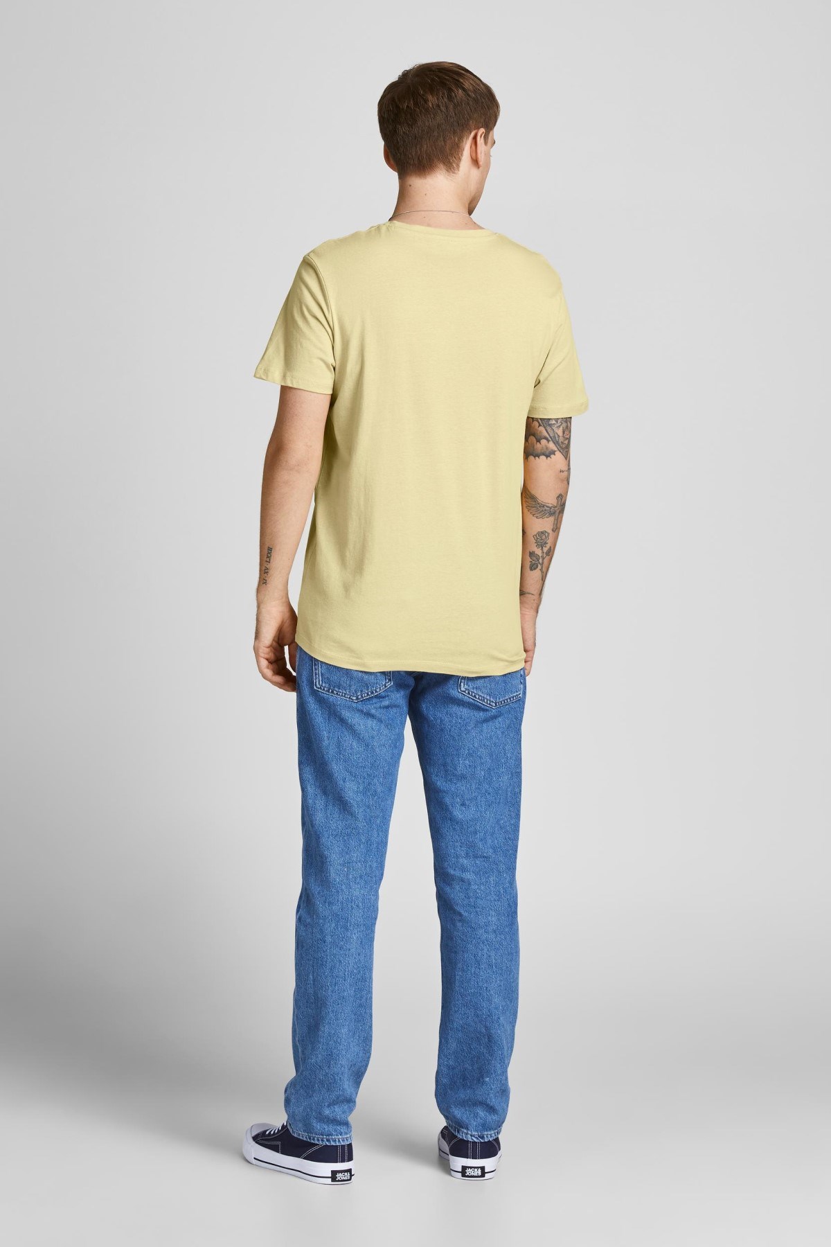Jack Jones Erkek T-Shirt 12205503 Straw