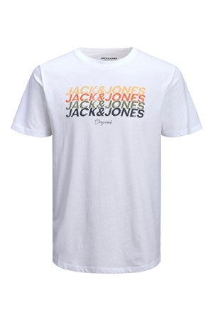 Jack Jones Erkek T-Shirt 12205503 Bright White
