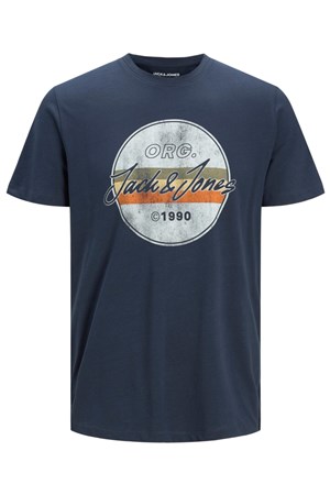 Jack Jones Erkek T-Shirt 12205503 Navy Blazer