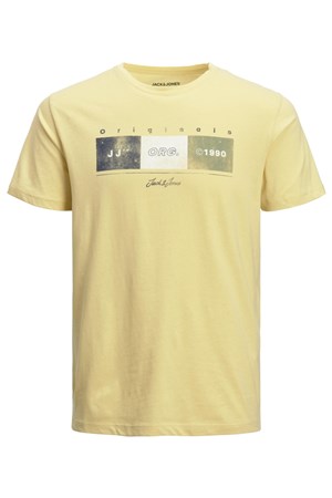 Jack Jones Erkek T-Shirt 12205503 Straw