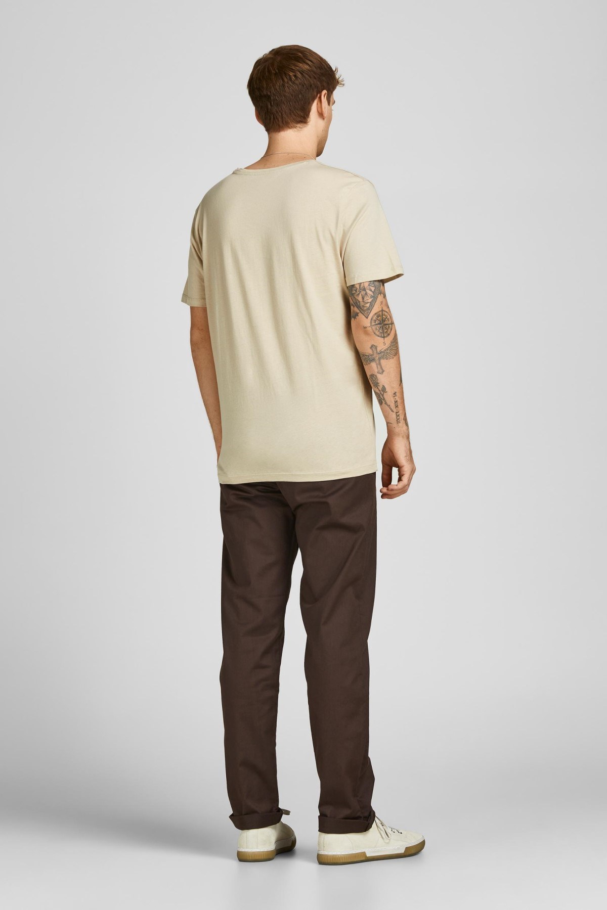 Jack Jones Erkek T-Shirt 12205684 Peyote