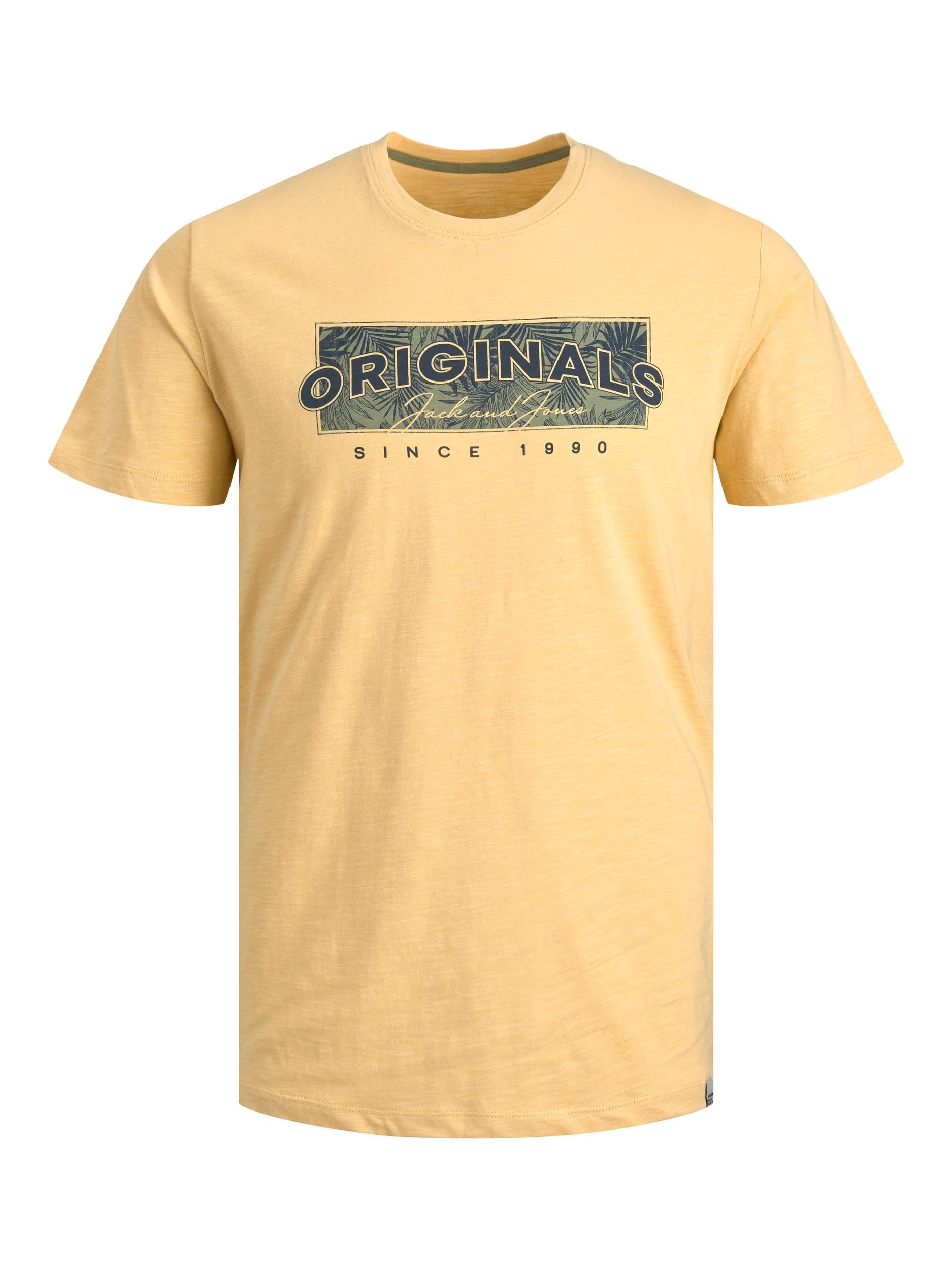 Jack Jones Erkek T-Shirt 12205787 Straw