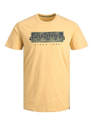 Jack Jones Erkek T-Shirt 12205787 Straw