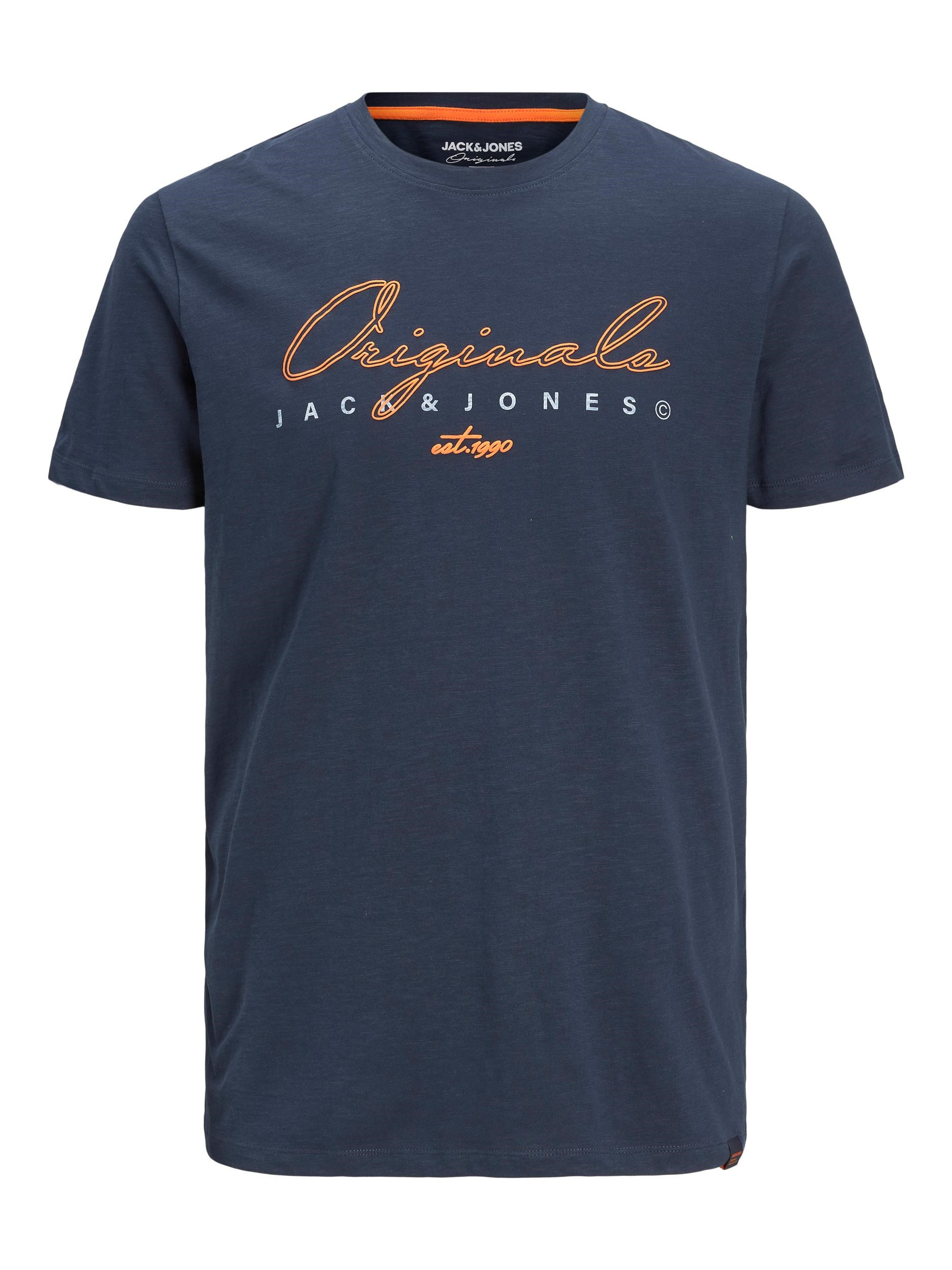 Jack Jones Erkek T-Shirt 12205789 Navy Blazer