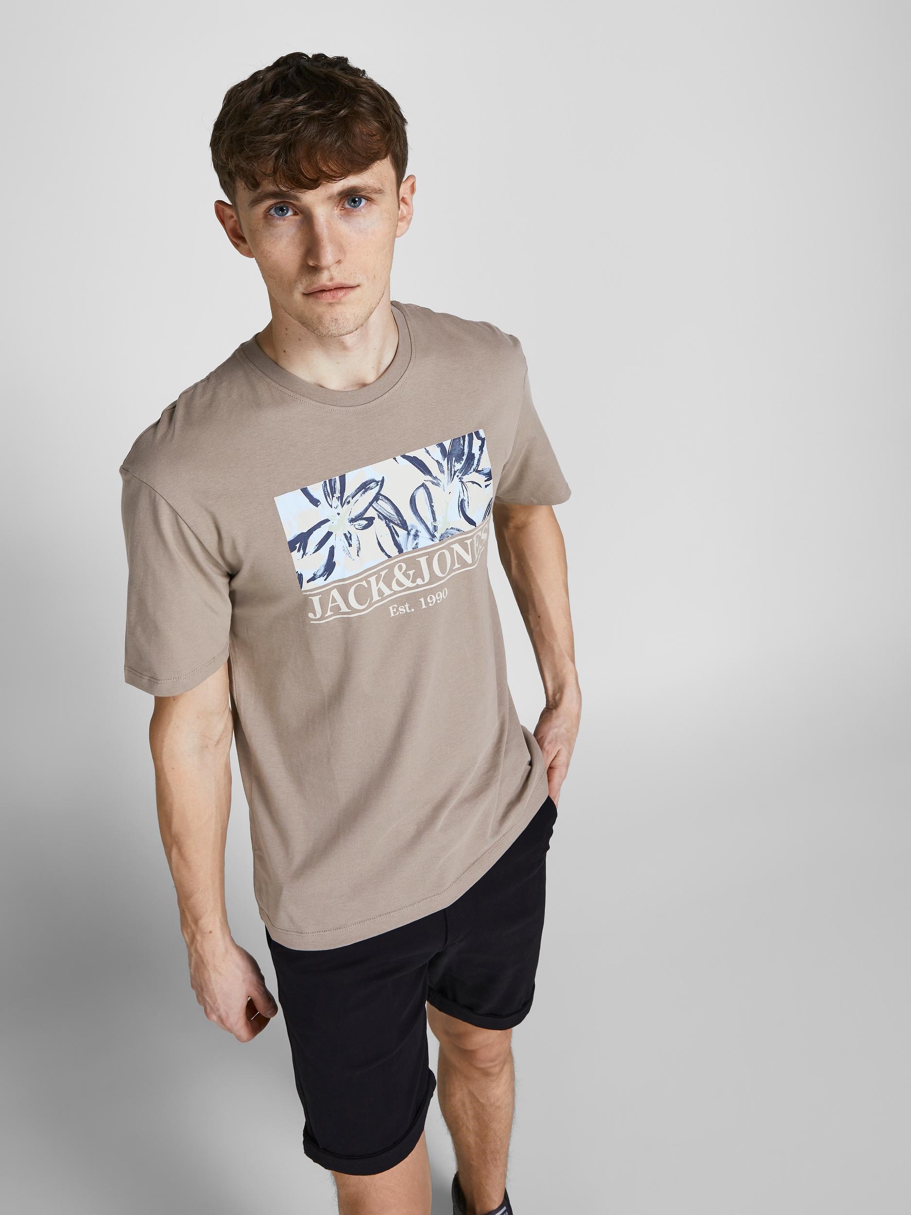 Jack Jones Erkek T-Shirt 12205874 Fungi