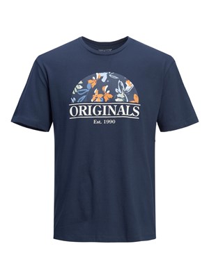 Jack Jones Erkek T-Shirt 12205874 Navy Blazer