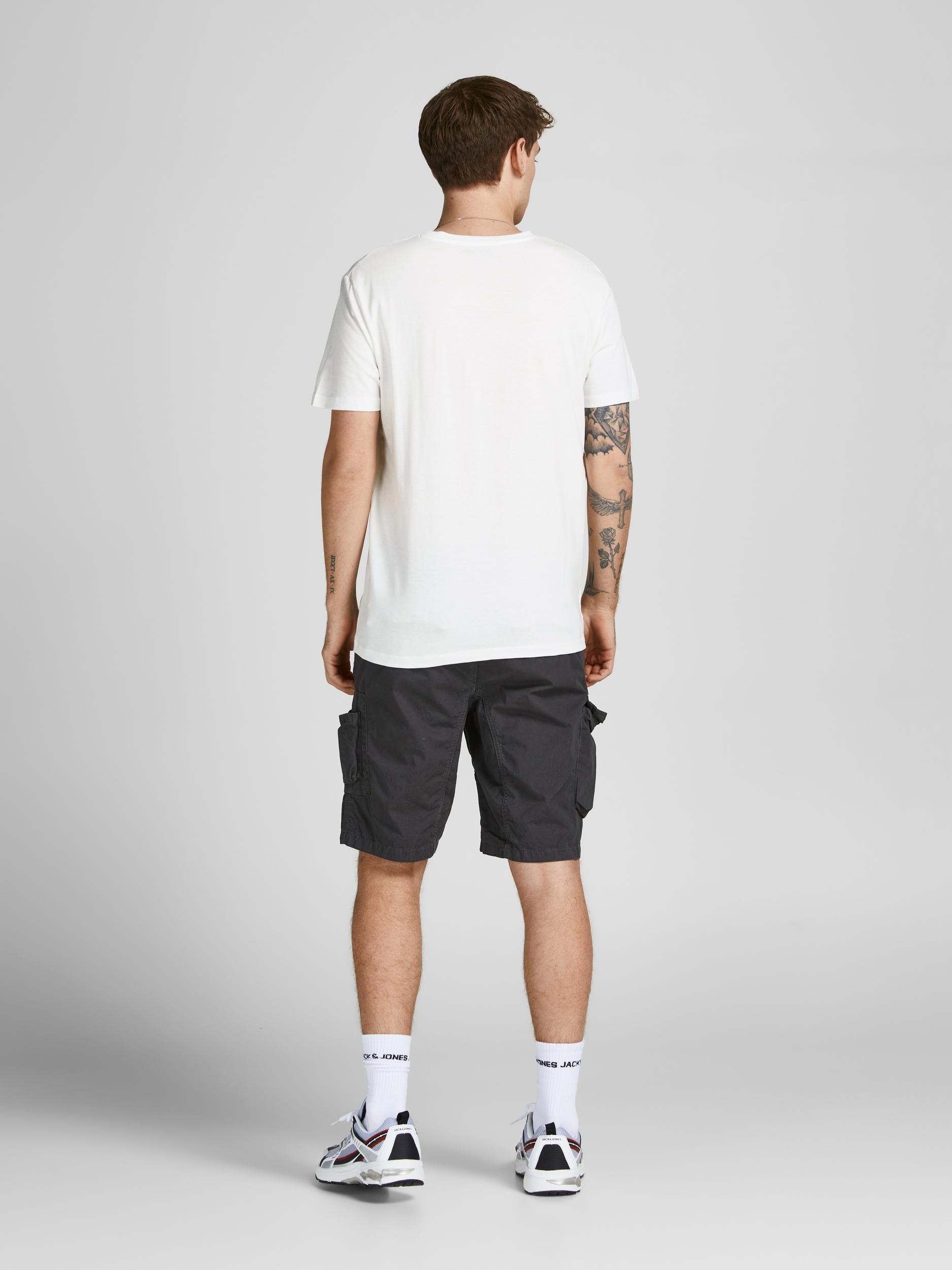 Jack Jones Erkek T-Shirt 12205876 Cloud Dancer