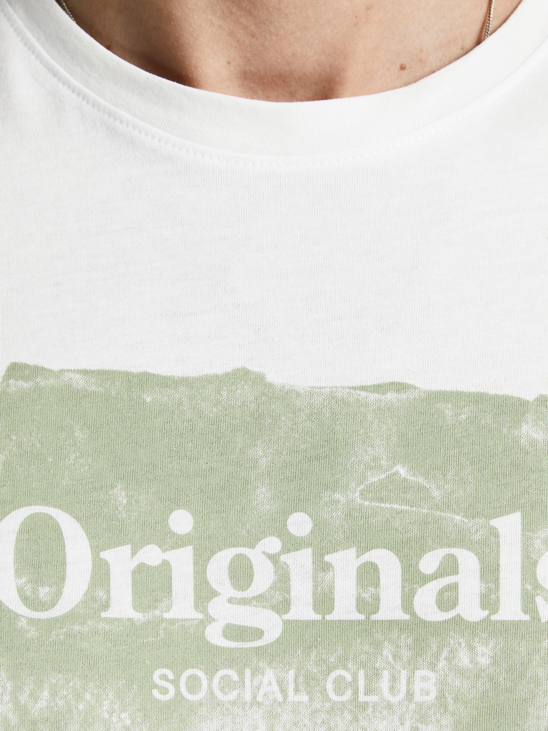 Jack Jones Erkek T-Shirt 12205876 Cloud Dancer