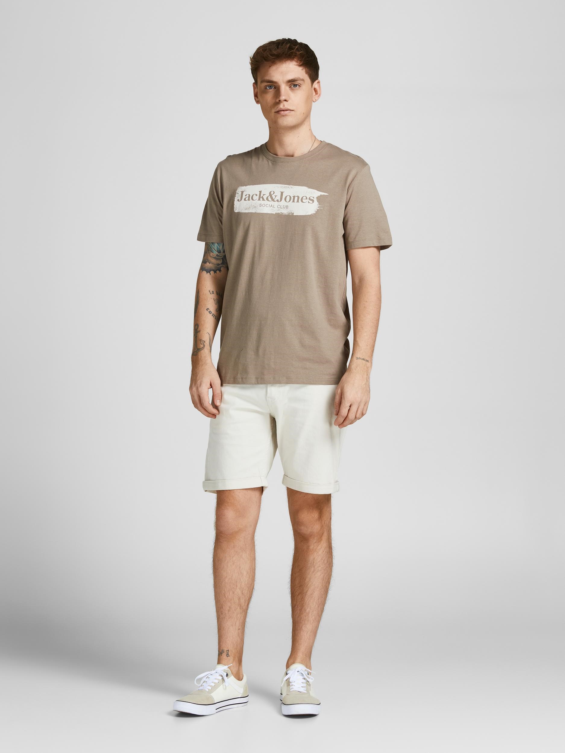 Jack Jones Erkek T-Shirt 12205876 Fungi