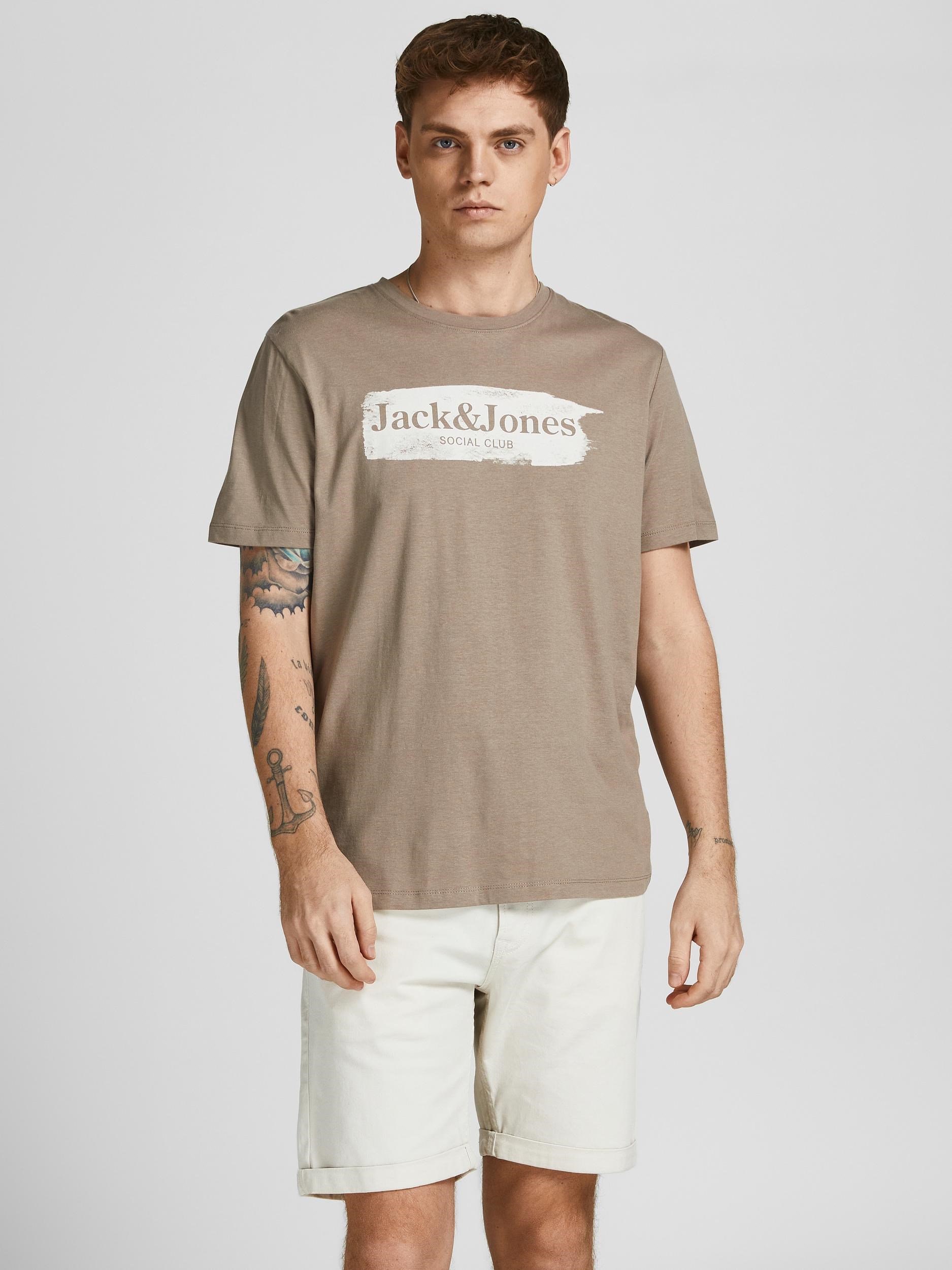 Jack Jones Erkek T-Shirt 12205876 Fungi