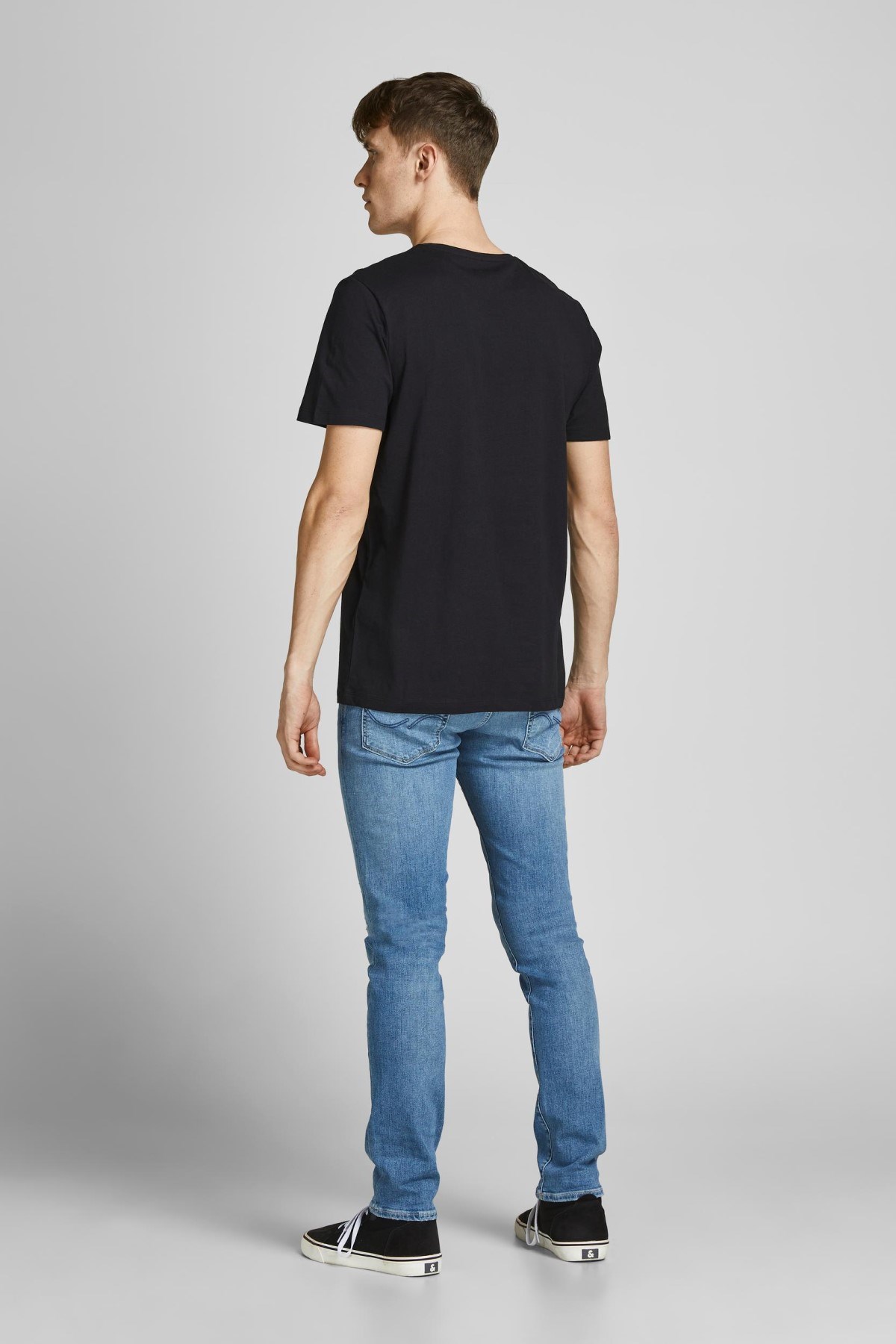 Jack Jones Erkek T-Shirt 12205944 Black