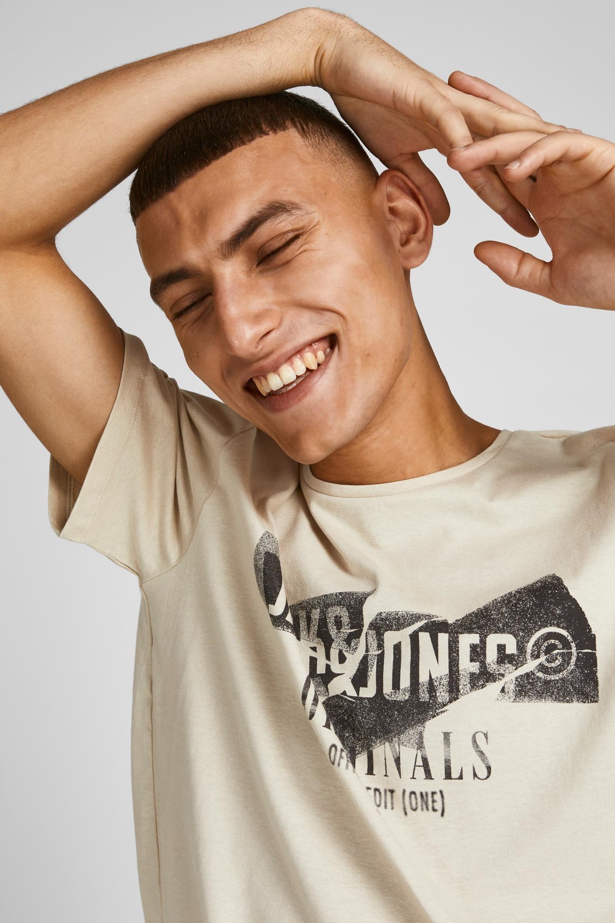 Jack Jones Erkek T-Shirt 12205944 Peyote