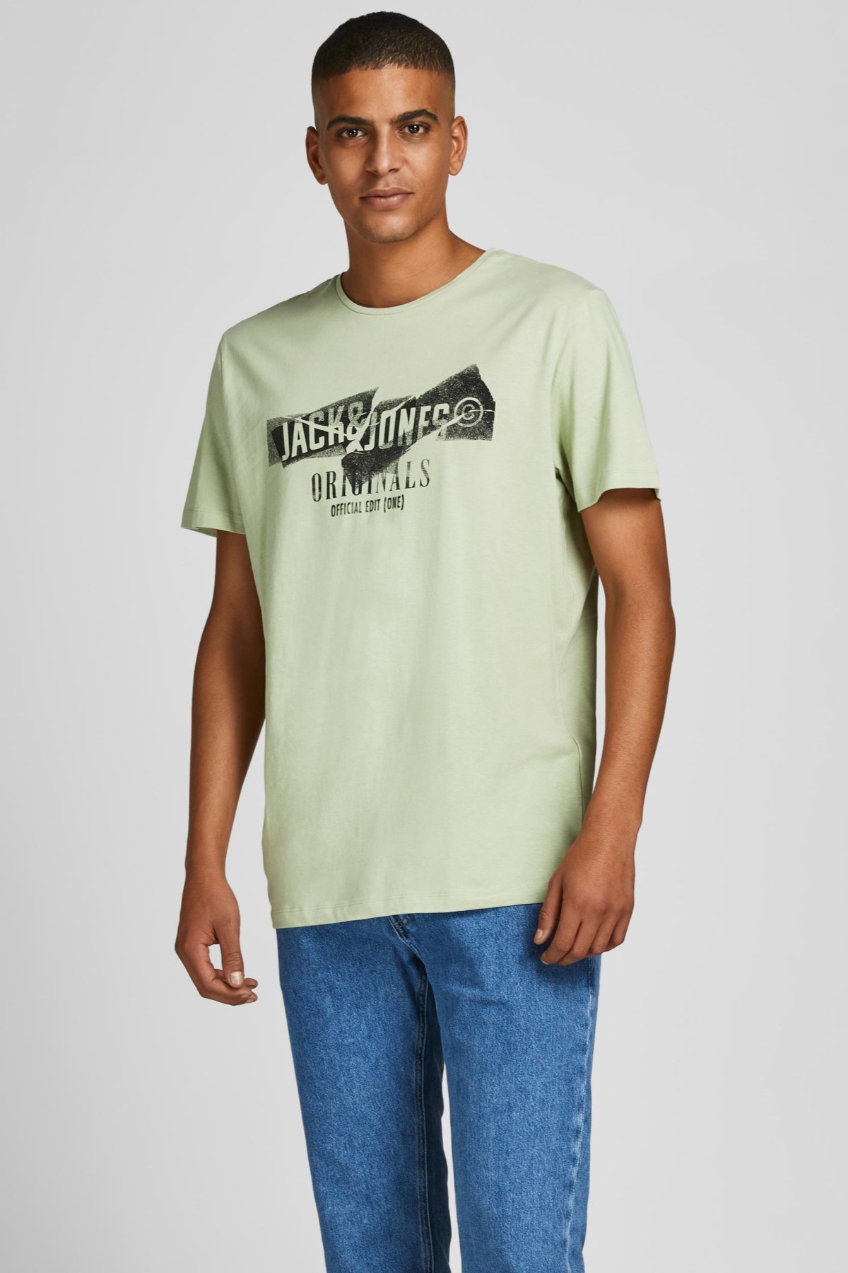 Jack Jones Erkek T-Shirt 12205944 Swamp