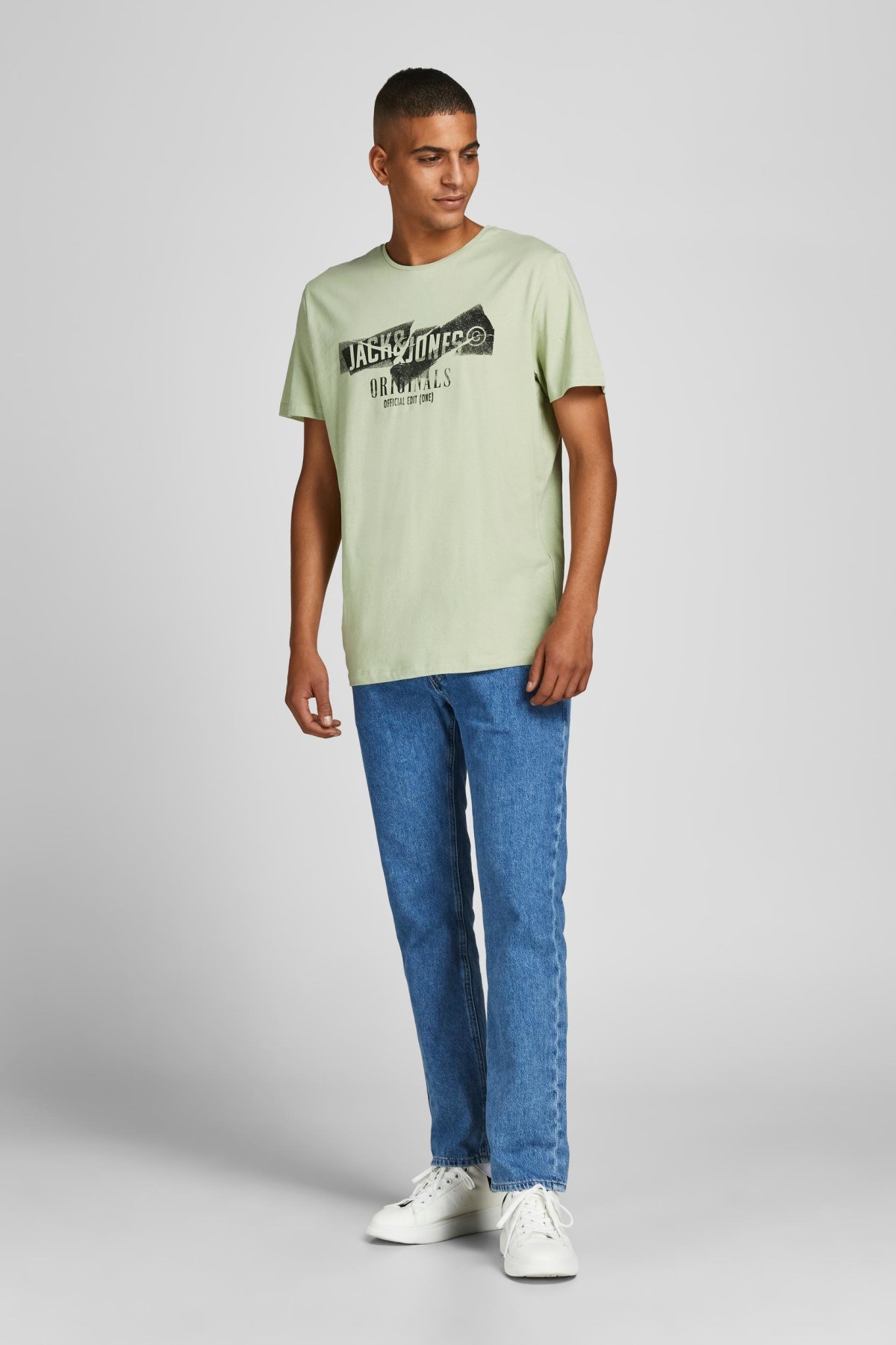 Jack Jones Erkek T-Shirt 12205944 Swamp
