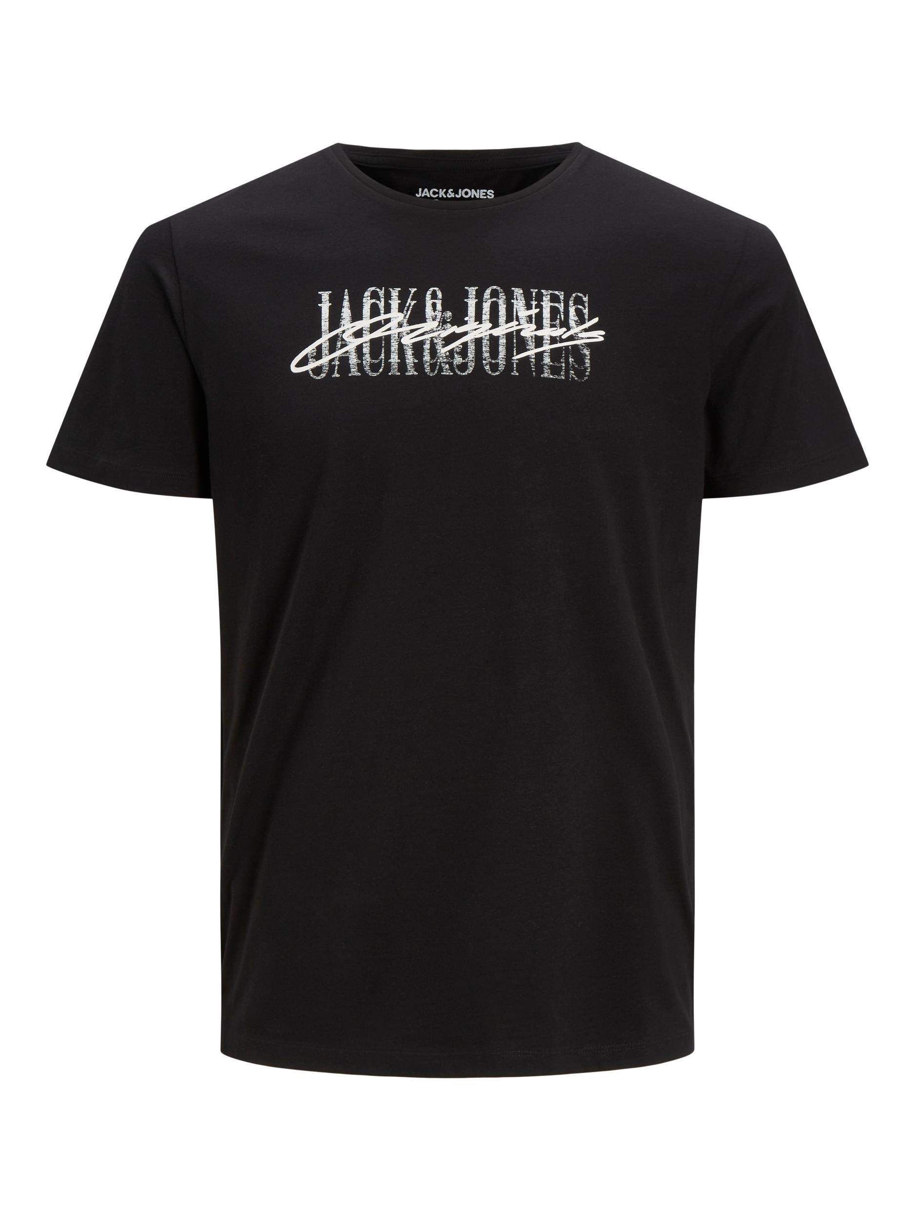 Jack Jones Erkek T-Shirt 12205957 Black