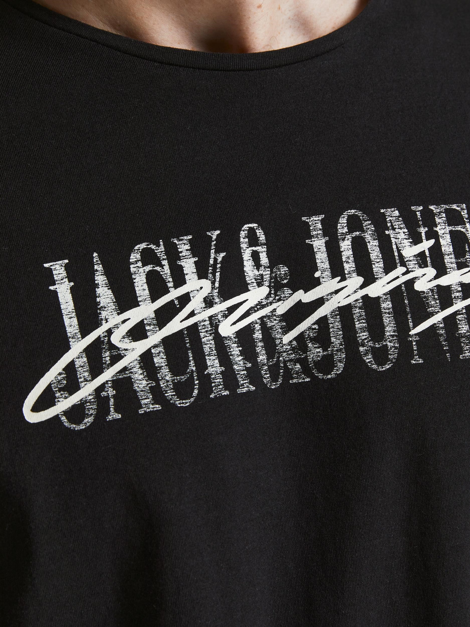 Jack Jones Erkek T-Shirt 12205957 Black