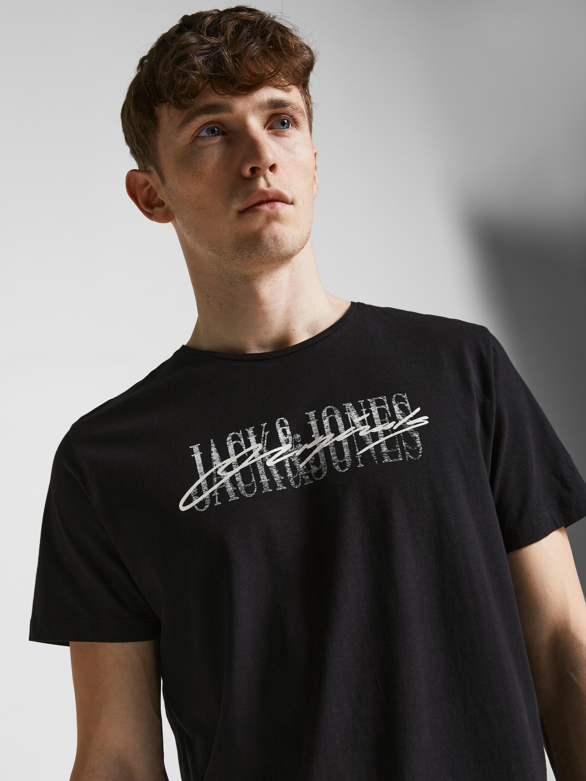 Jack Jones Erkek T-Shirt 12205957 Black