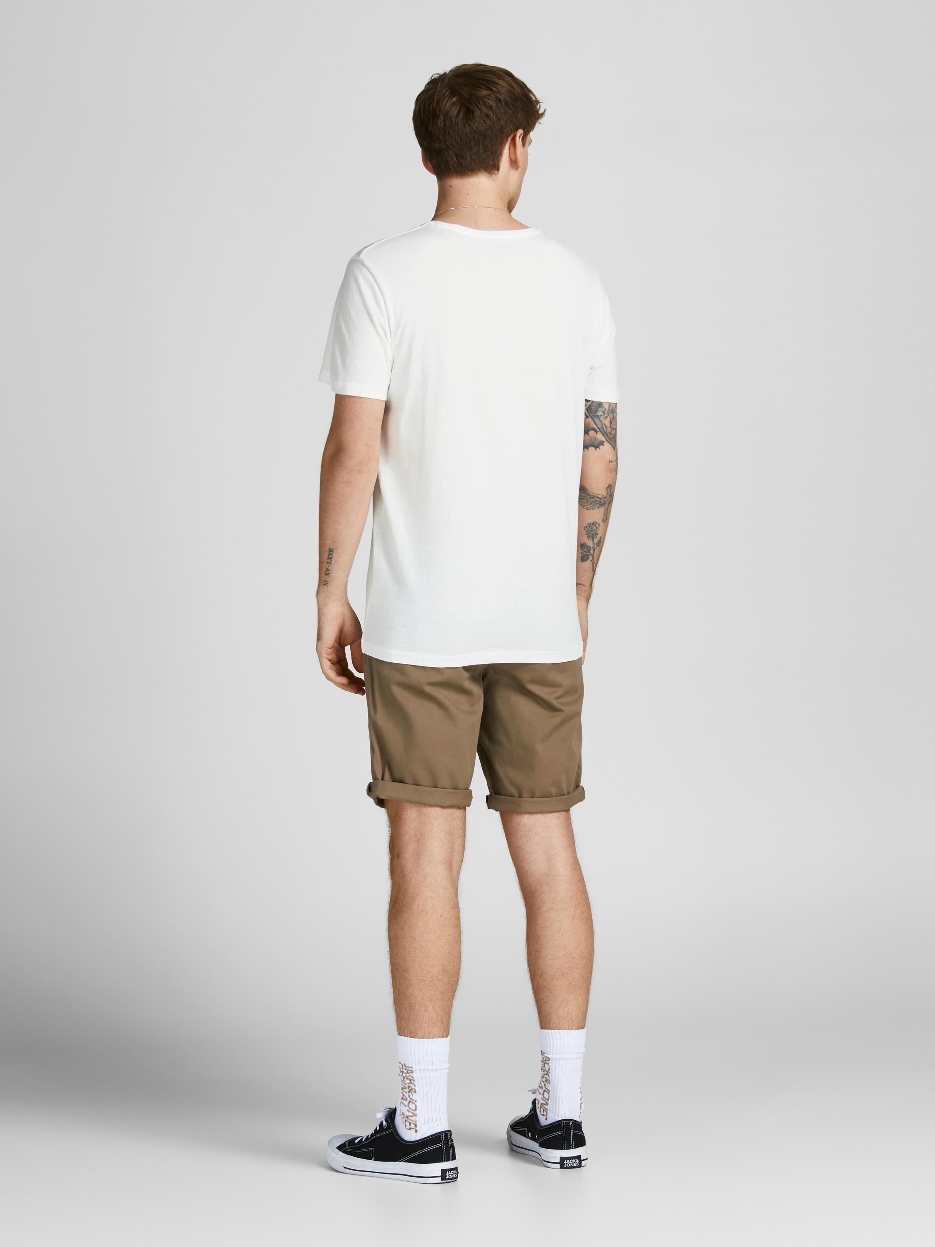 Jack Jones Erkek T-Shirt 12205957 Cloud Dancer