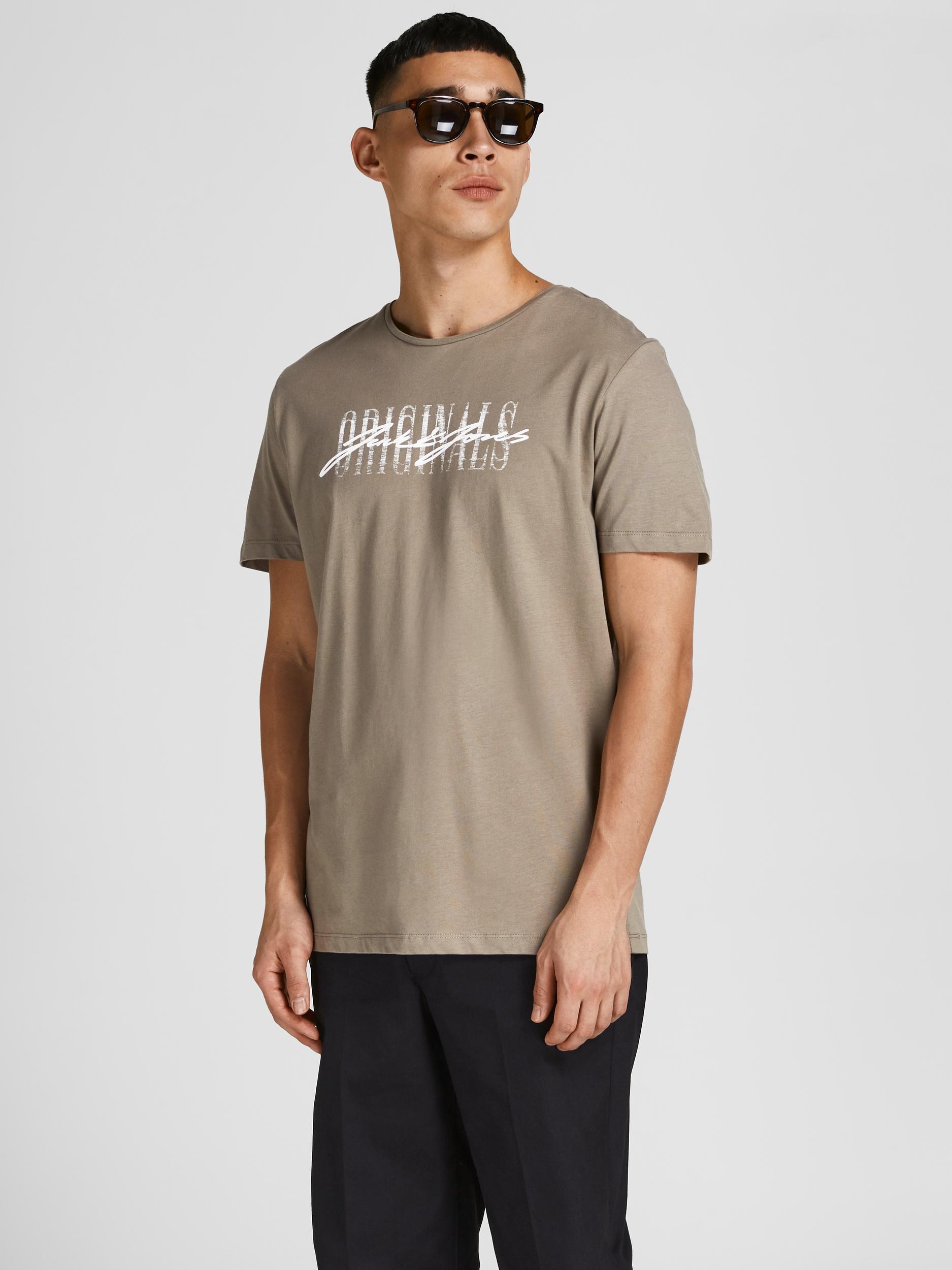 Jack Jones Erkek T-Shirt 12205957 Fungi