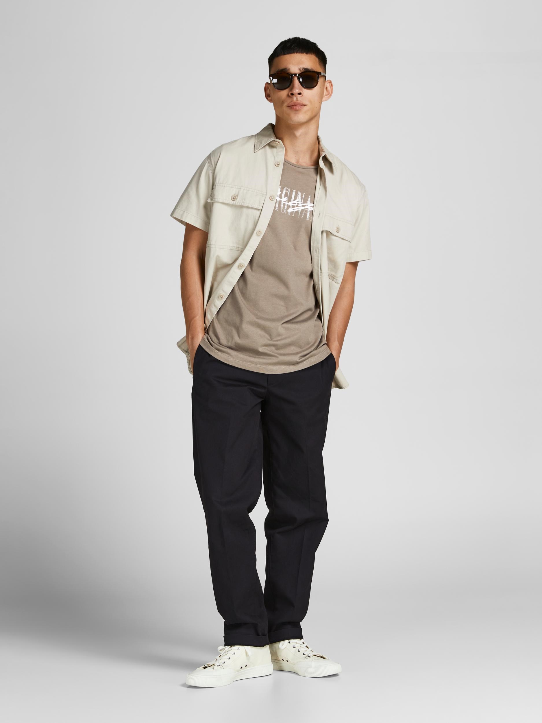 Jack Jones Erkek T-Shirt 12205957 Fungi