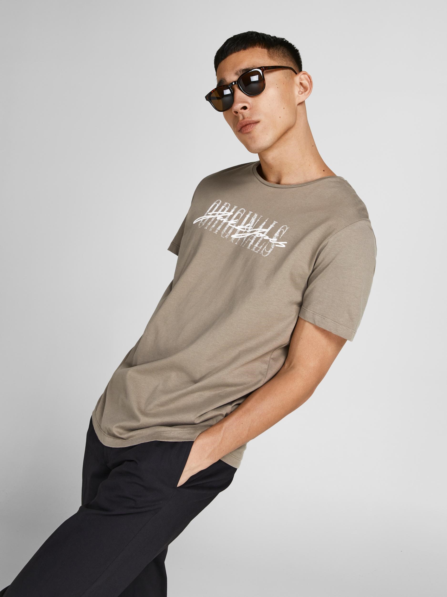Jack Jones Erkek T-Shirt 12205957 Fungi
