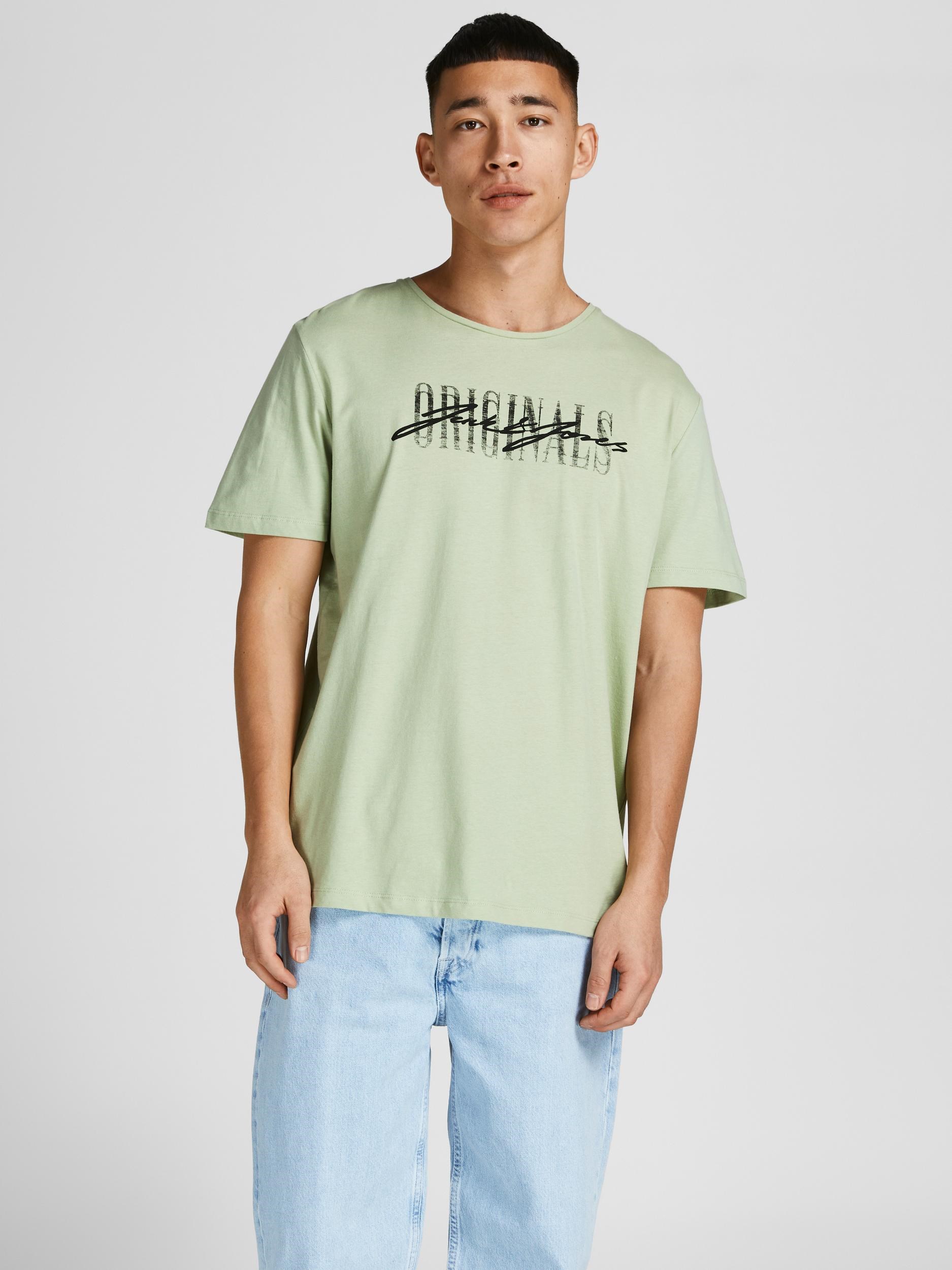 Jack Jones Erkek T-Shirt 12205957 Swamp