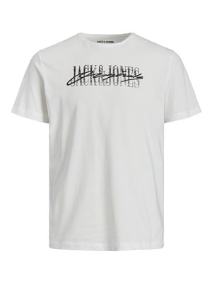 Jack Jones Erkek T-Shirt 12205957 Cloud Dancer
