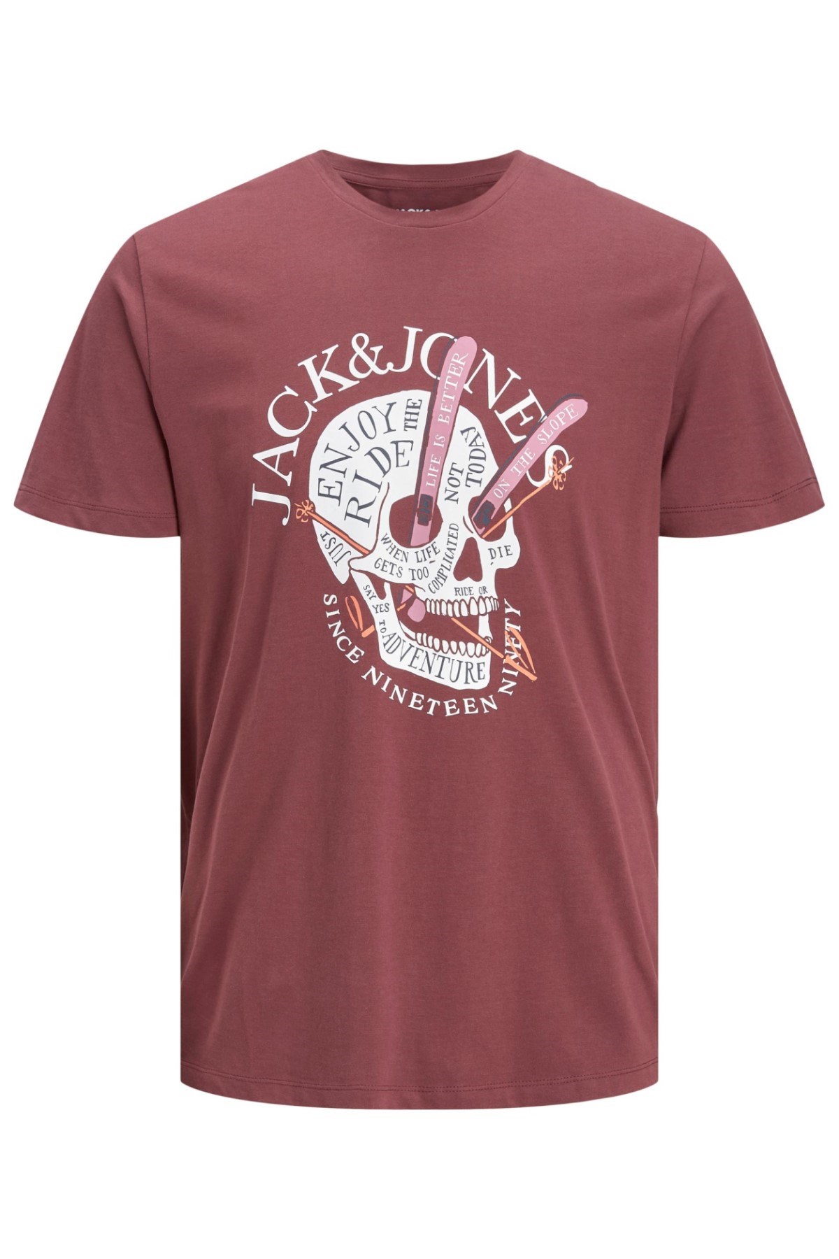 Jack Jones Erkek T-Shirt 12207472 Catawba Grape