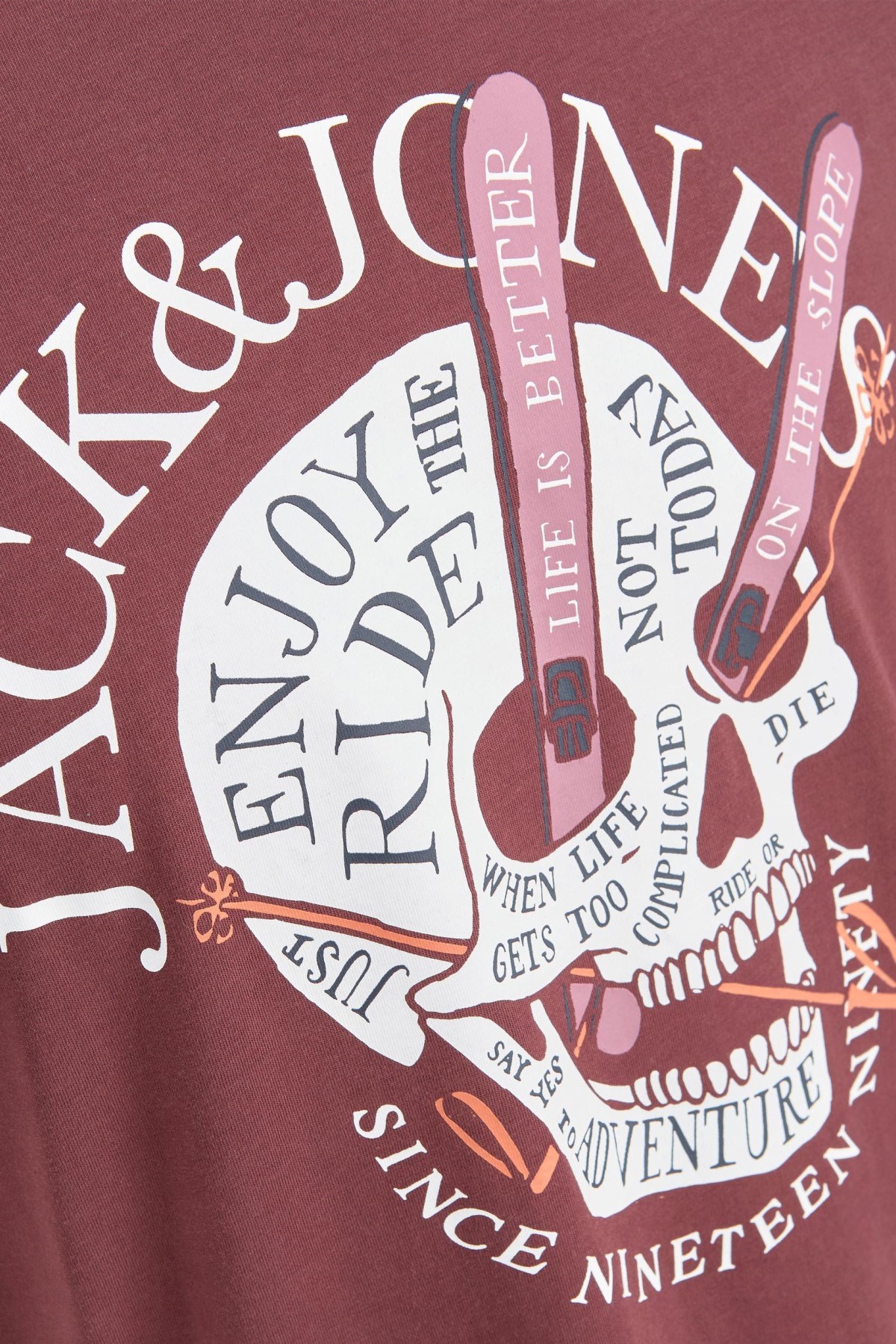 Jack Jones Erkek T-Shirt 12207472 Catawba Grape