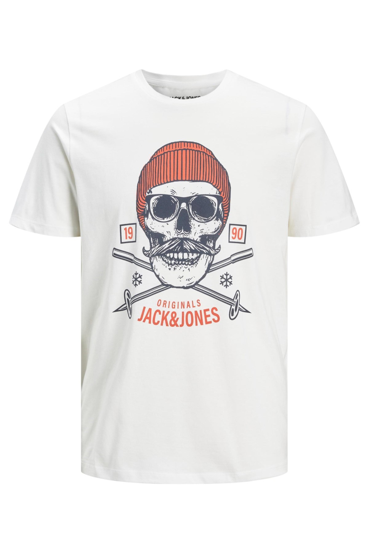 Jack Jones Erkek T-Shirt 12207472 Cloud Dancer