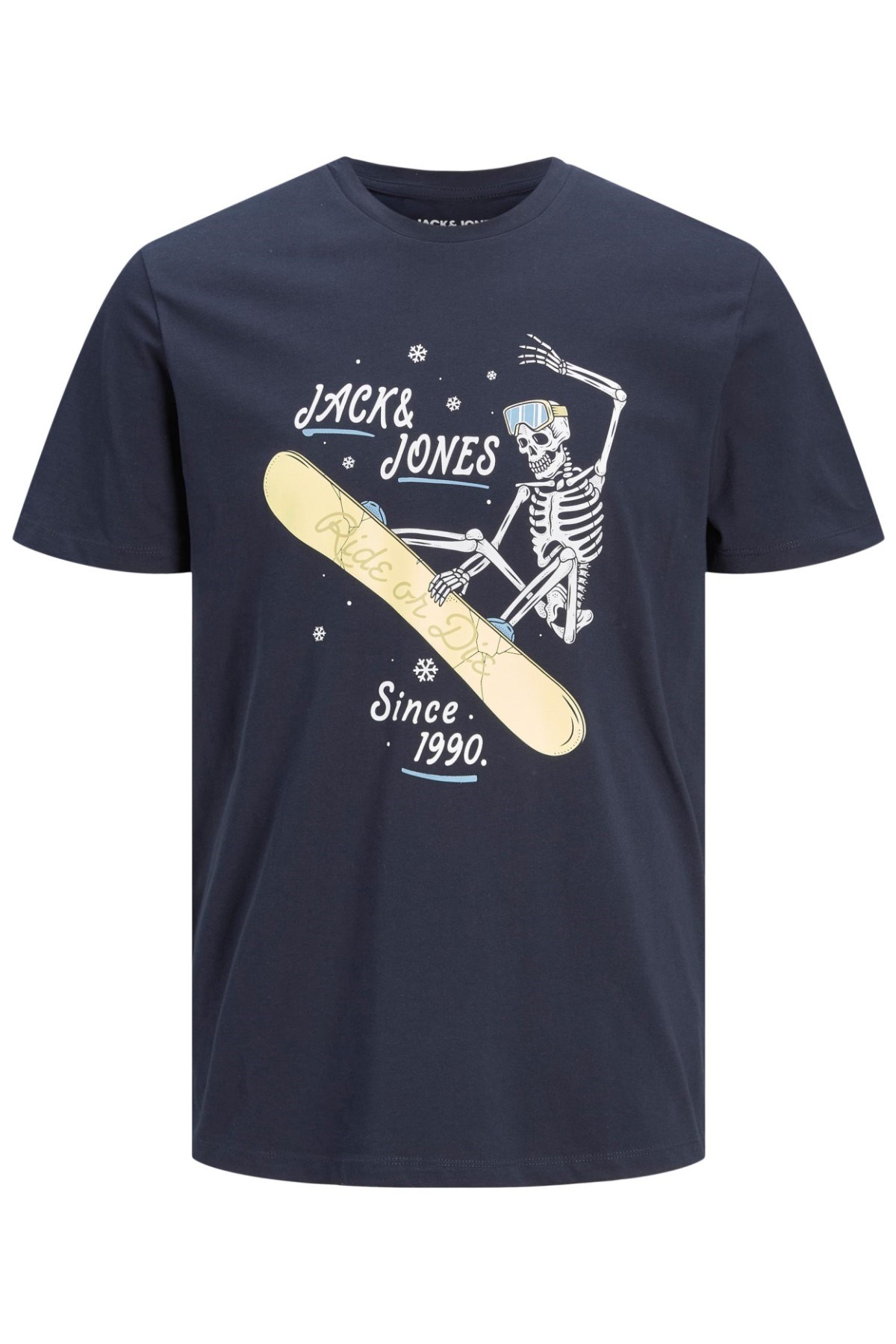 Jack Jones Erkek T-Shirt 12207472 Navy Blazer