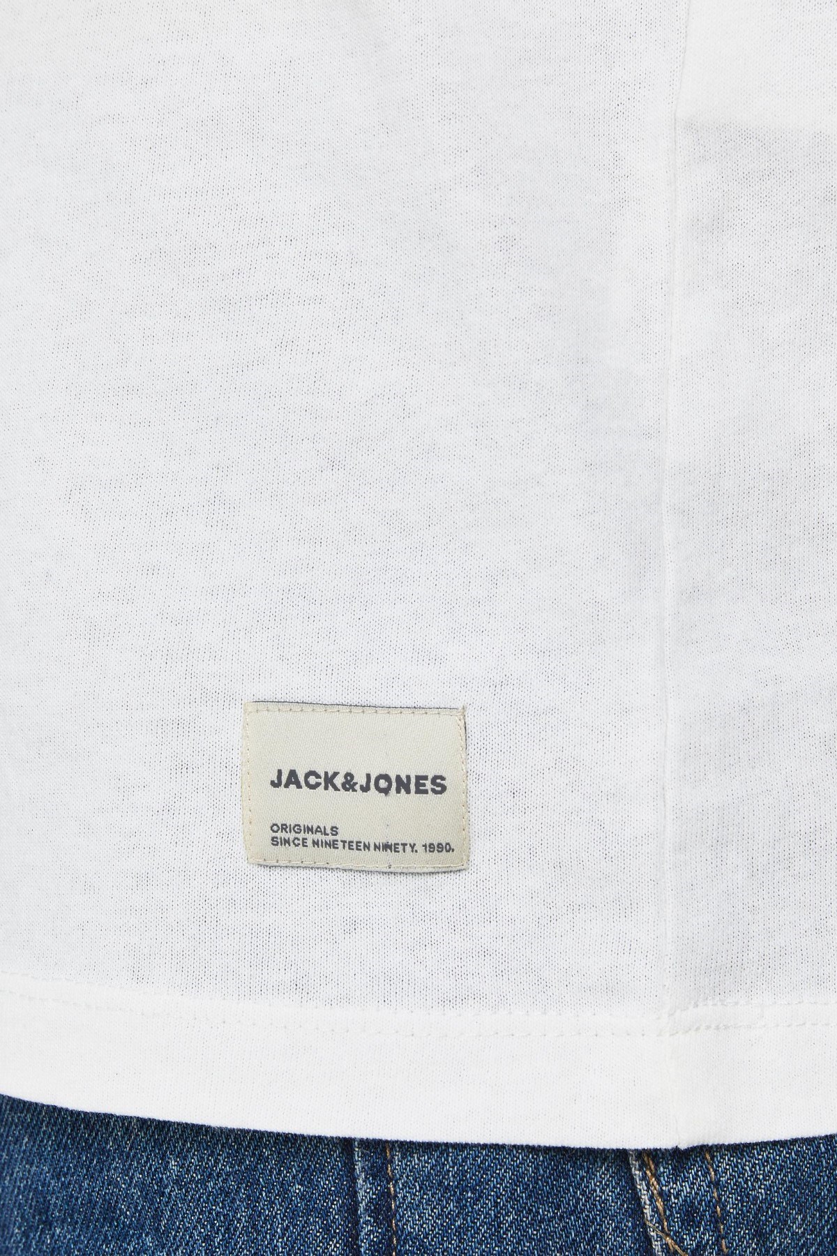 Jack Jones Erkek T-Shirt 12207474 Cloud Dancer