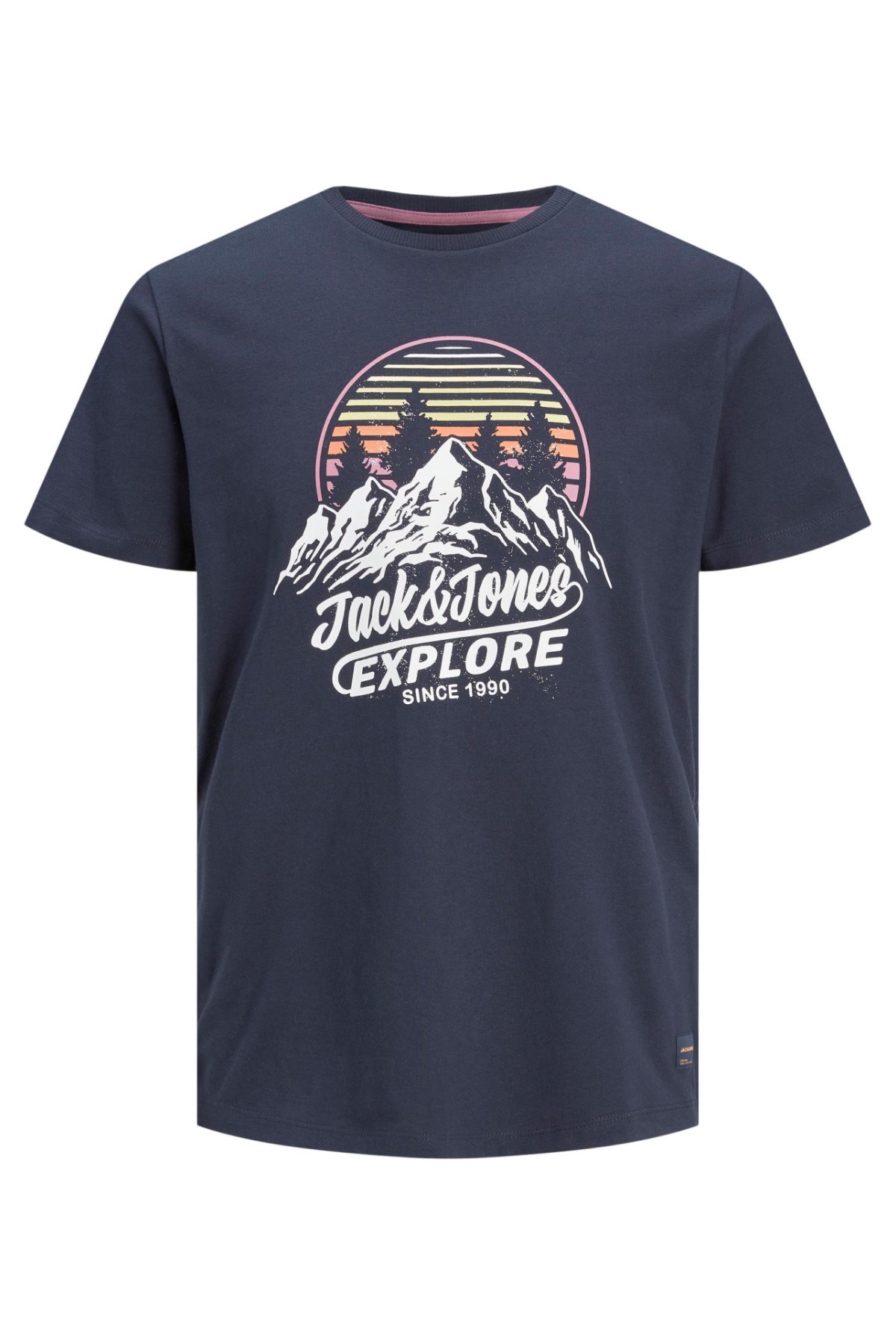 Jack Jones Erkek T-Shirt 12207474 Navy Blazer