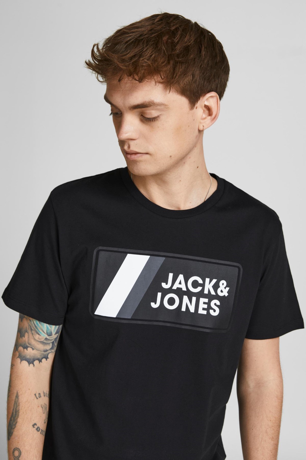Jack Jones Erkek T-Shirt 12207493 Black